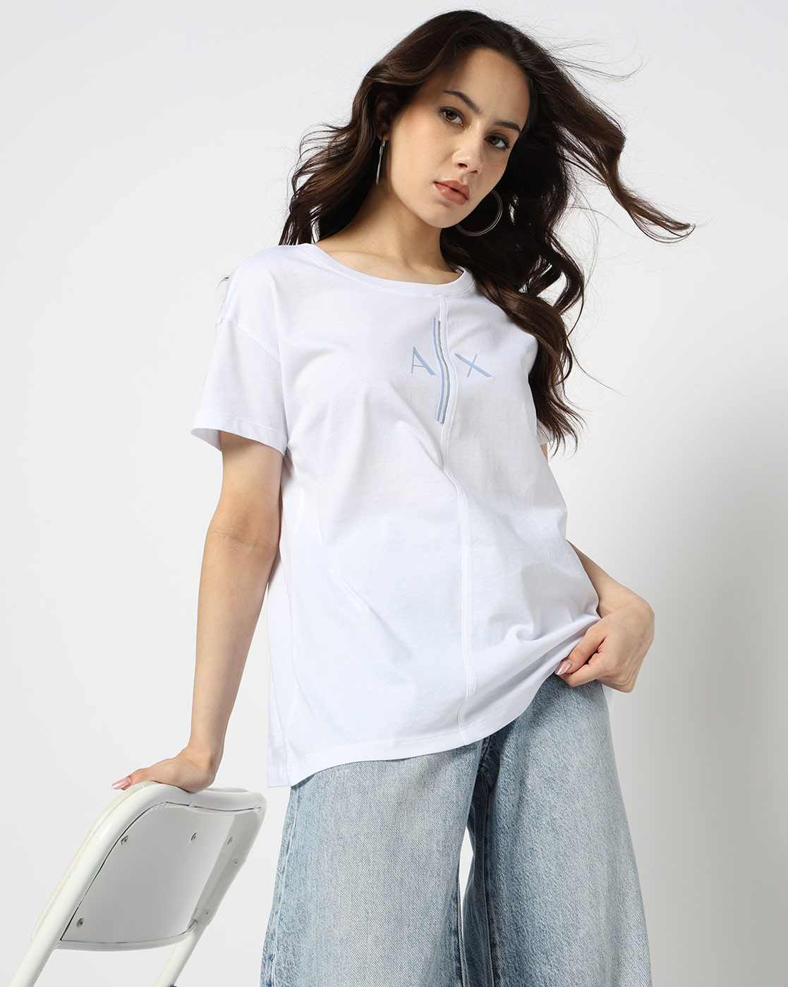 Resort Stripes Boyfriend Fit T-SHIRT