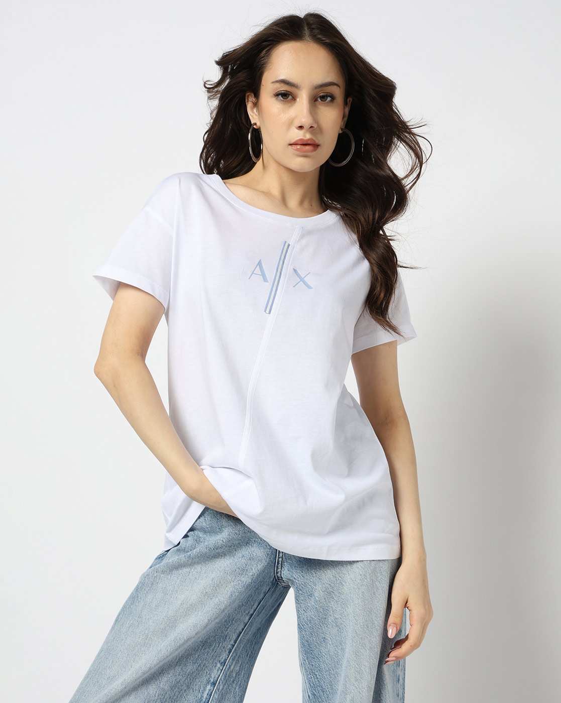Resort Stripes Boyfriend Fit T-SHIRT