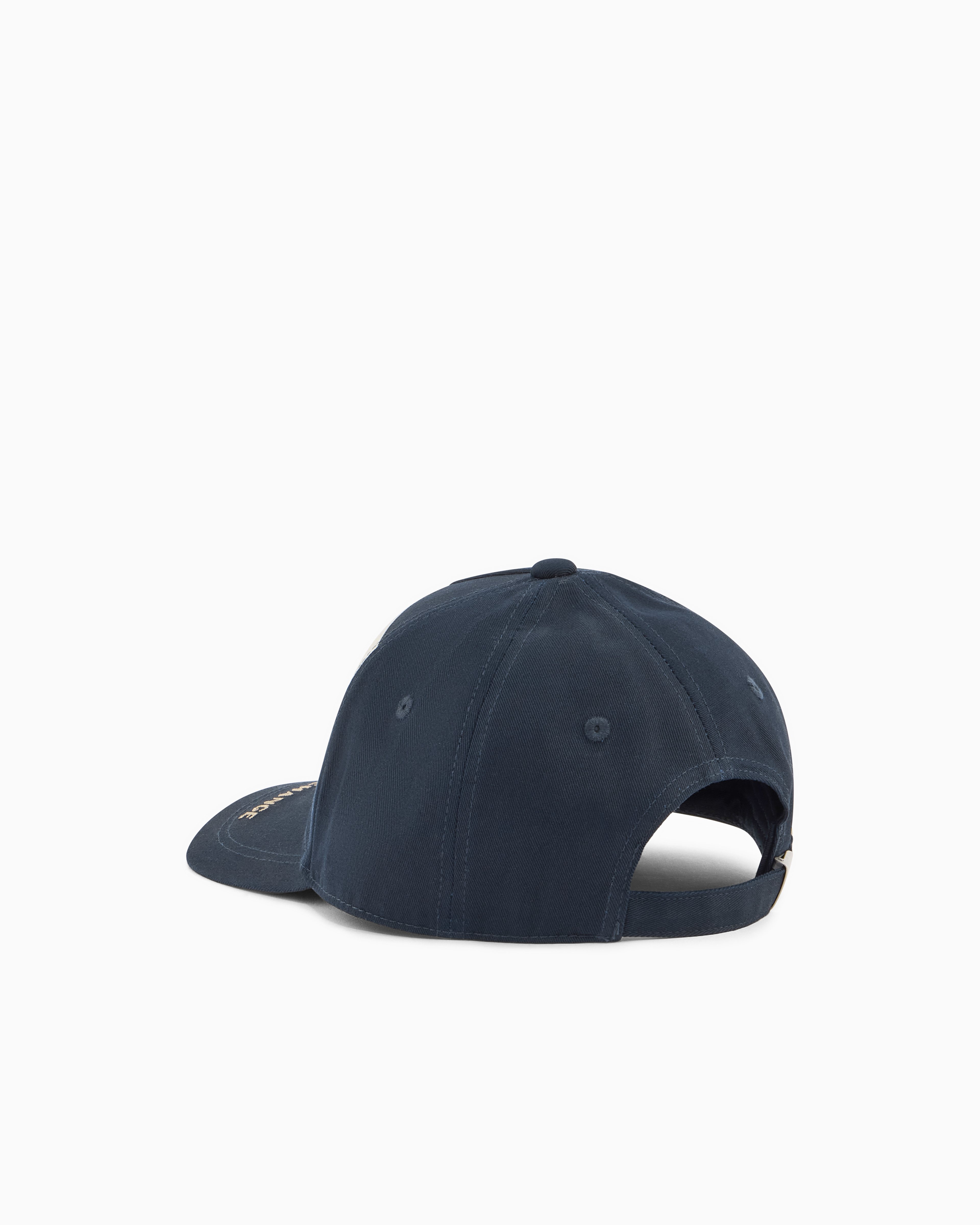 Men Blue Cotton  Hat