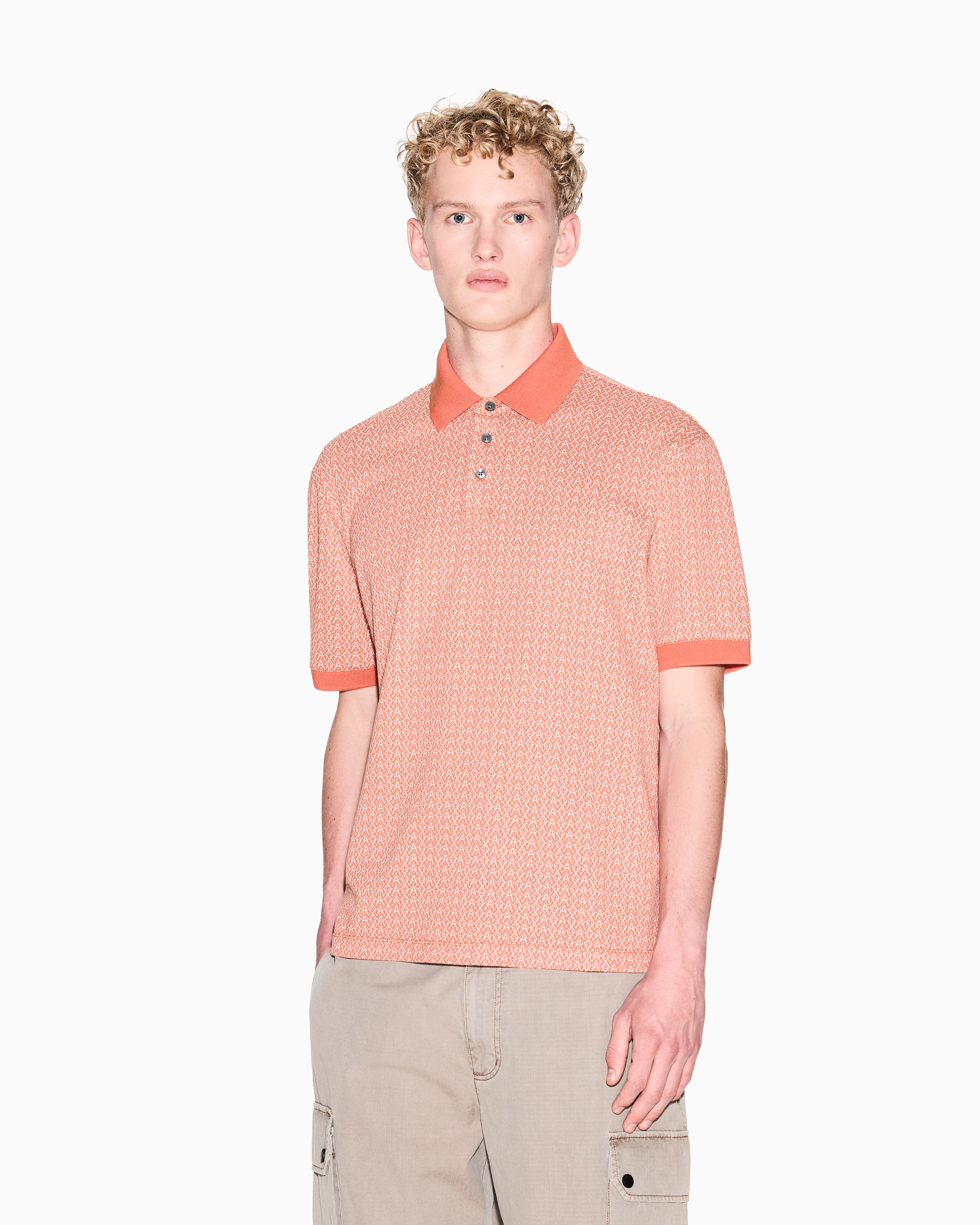 Allover Logo Regular Fit POLO SHIRT