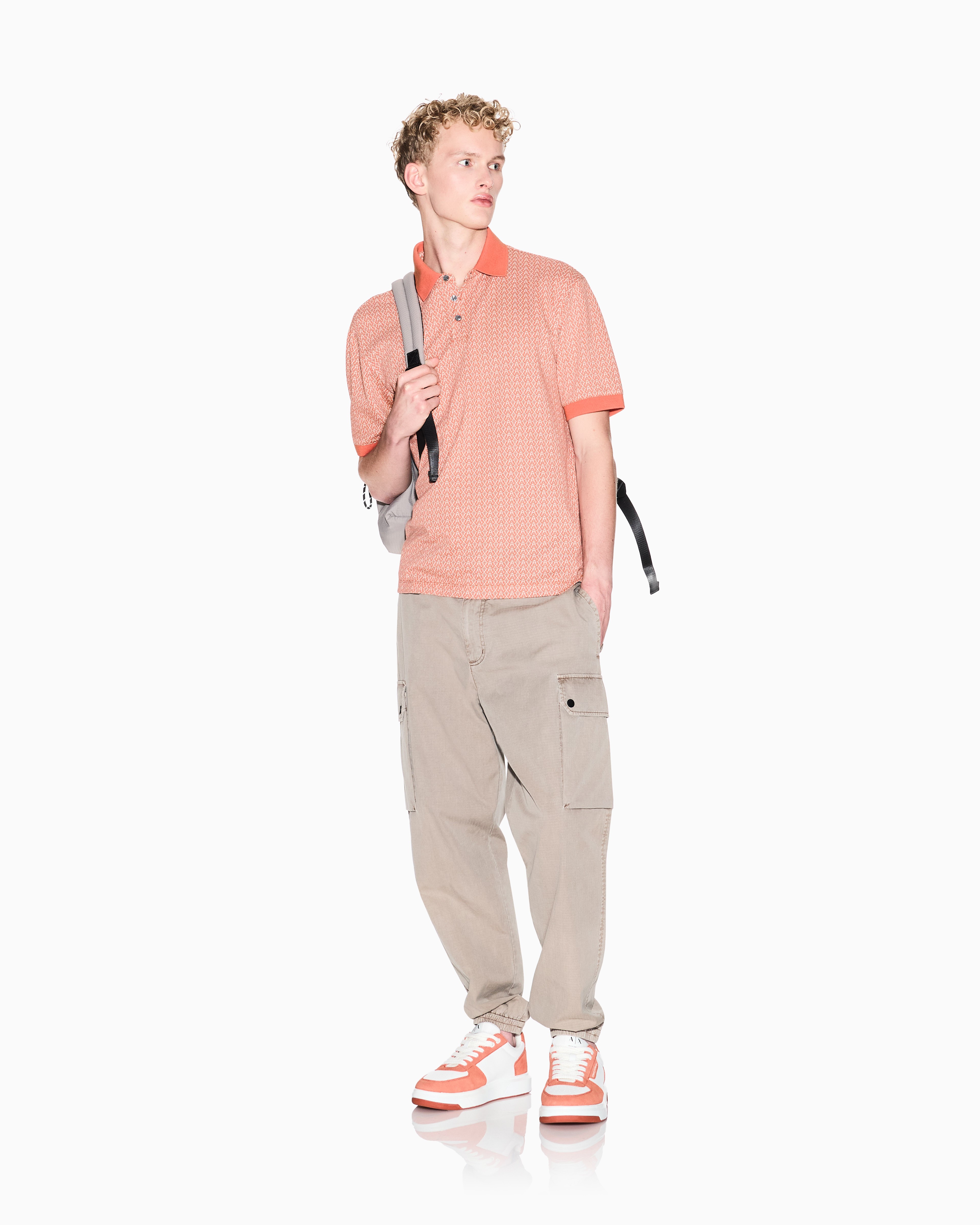 Allover Logo Regular Fit POLO SHIRT