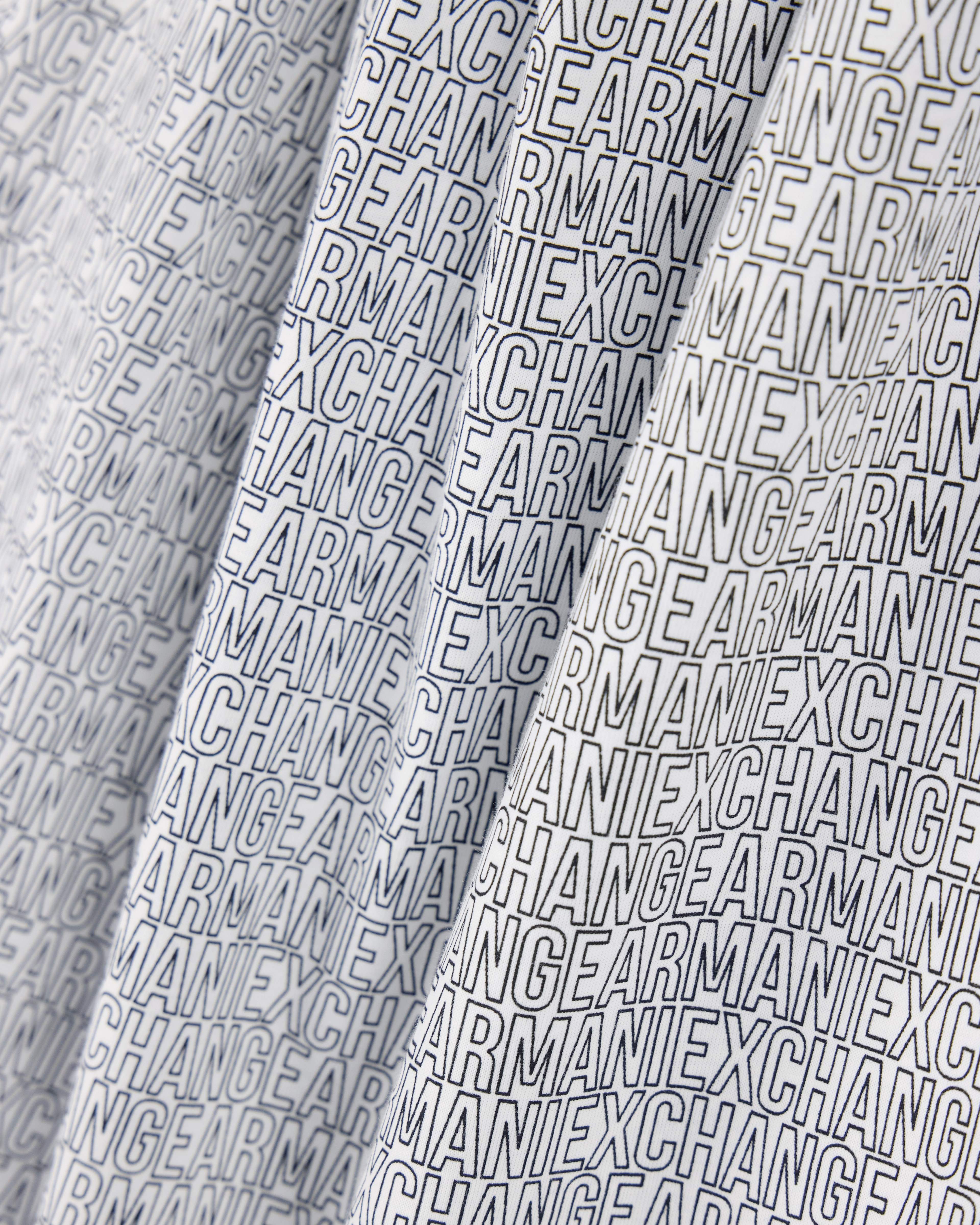 Men's White Logomania Printed Shirt
