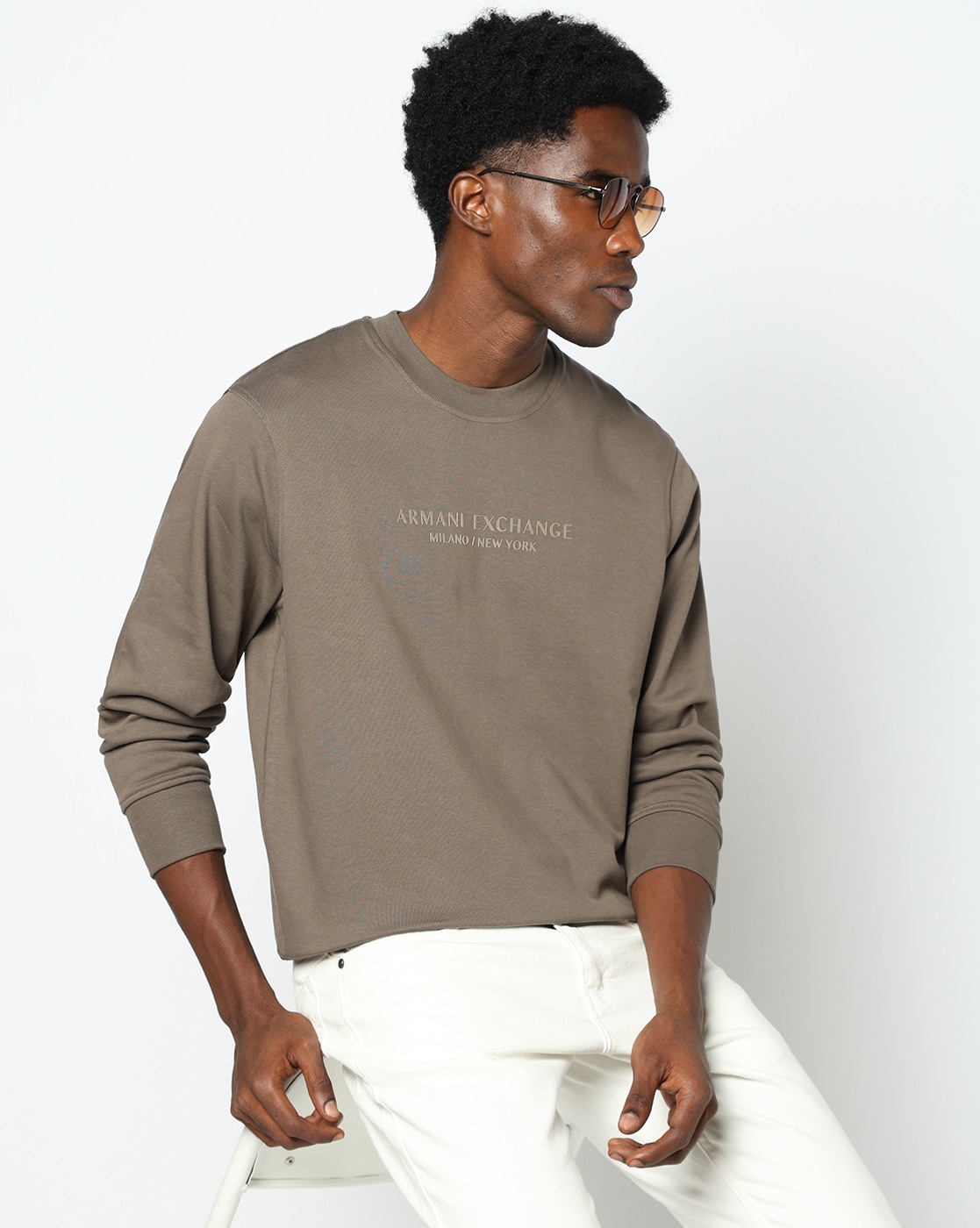 Men's Grey Milano New York Sweatshirt