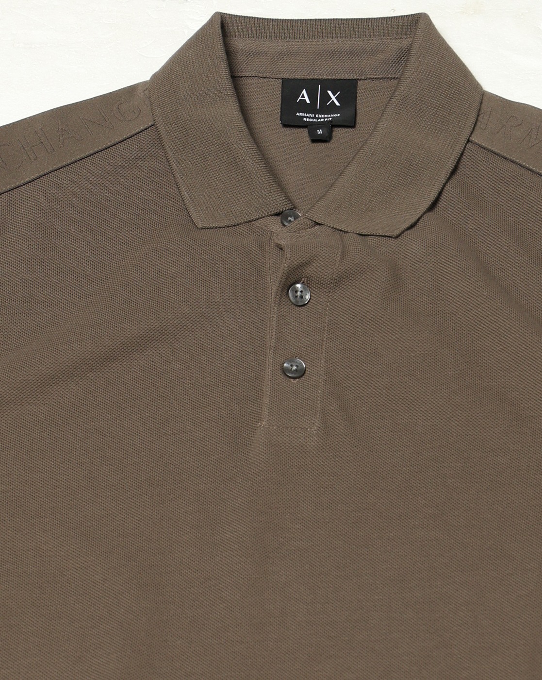 Men's Grey Logo Tape Polo Shirt