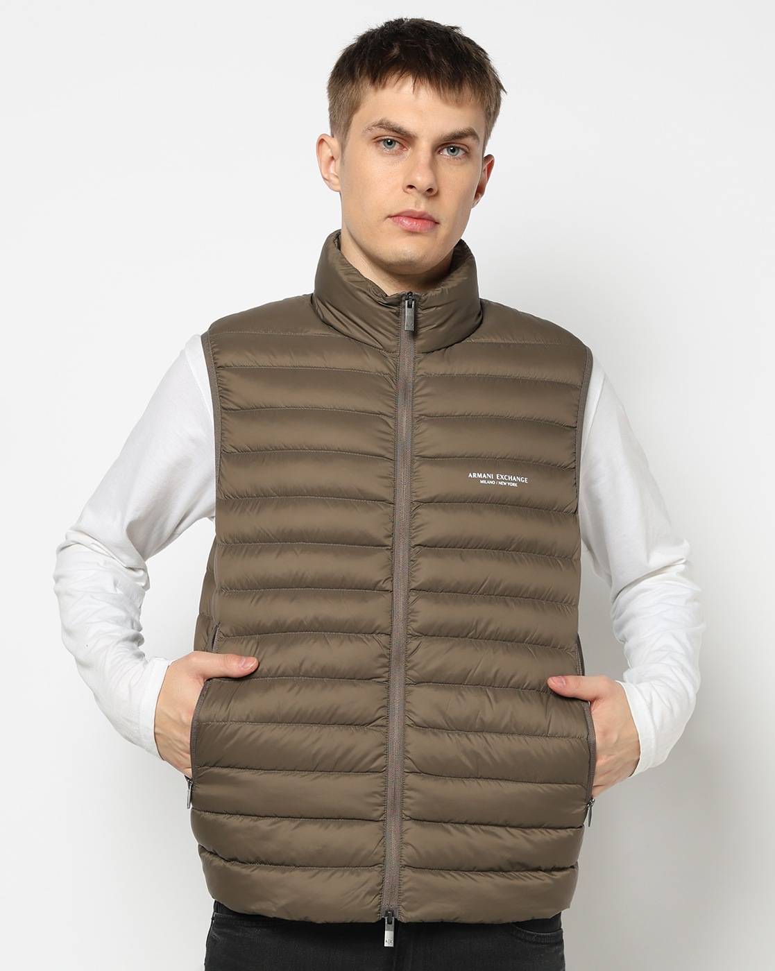 Men's Grey Milano New York Down Waistcoat