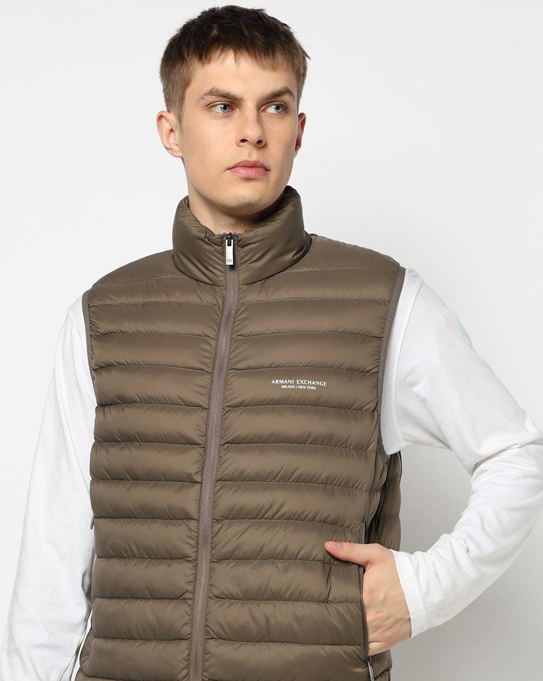 Men's Grey Milano New York Down Waistcoat