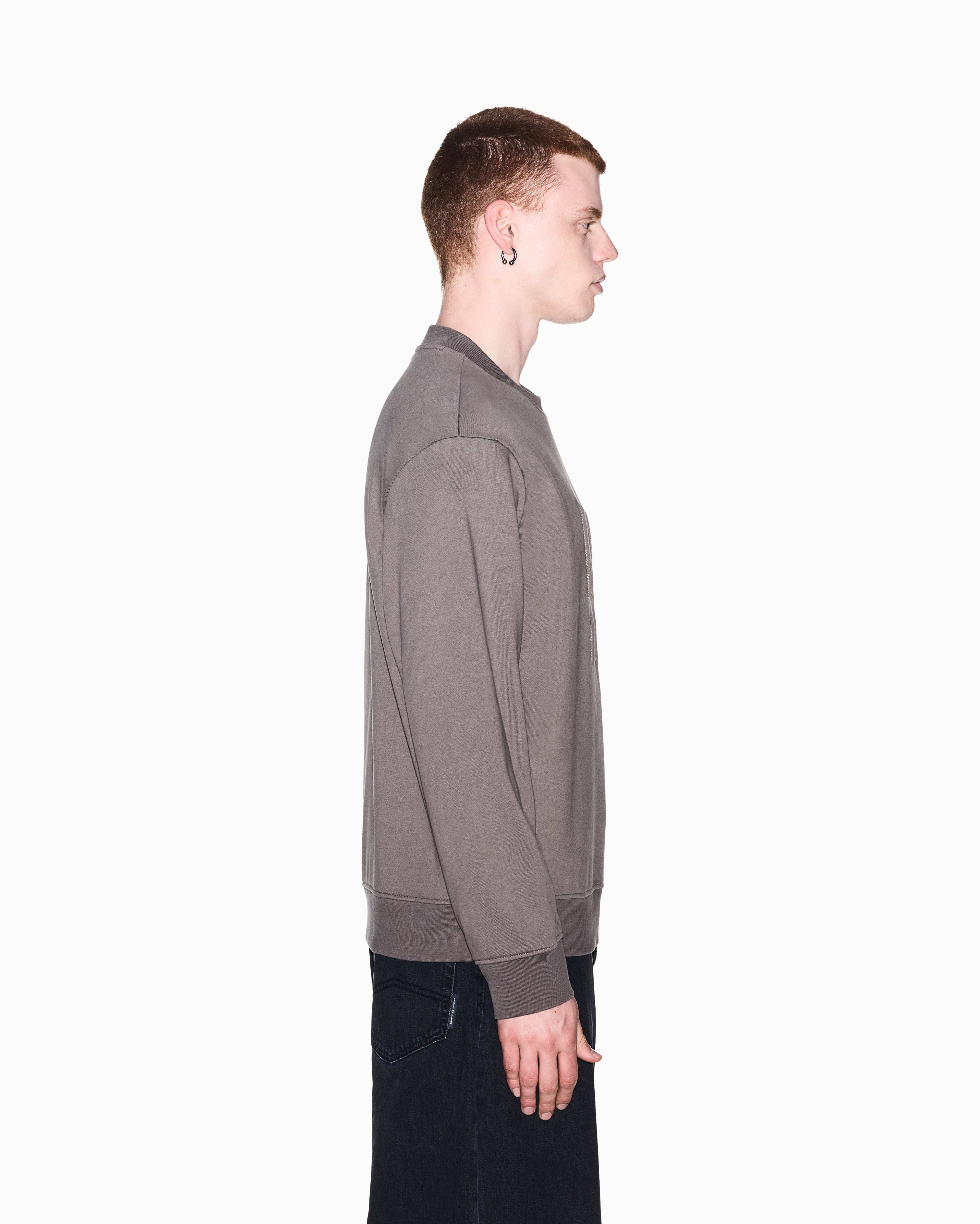 Men's Grey Logomania Embossed Sweatshirt