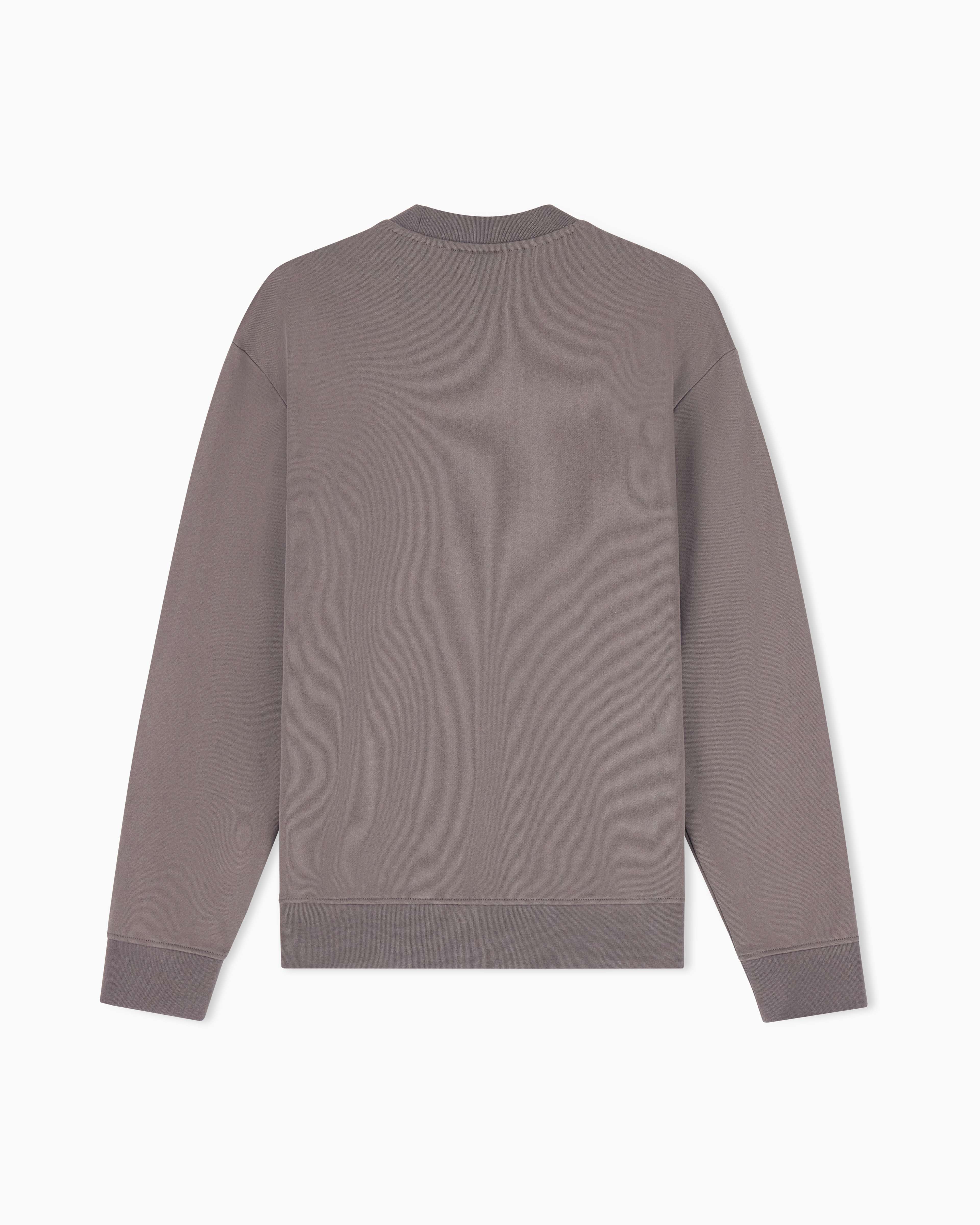 Men's Grey Logomania Embossed Sweatshirt