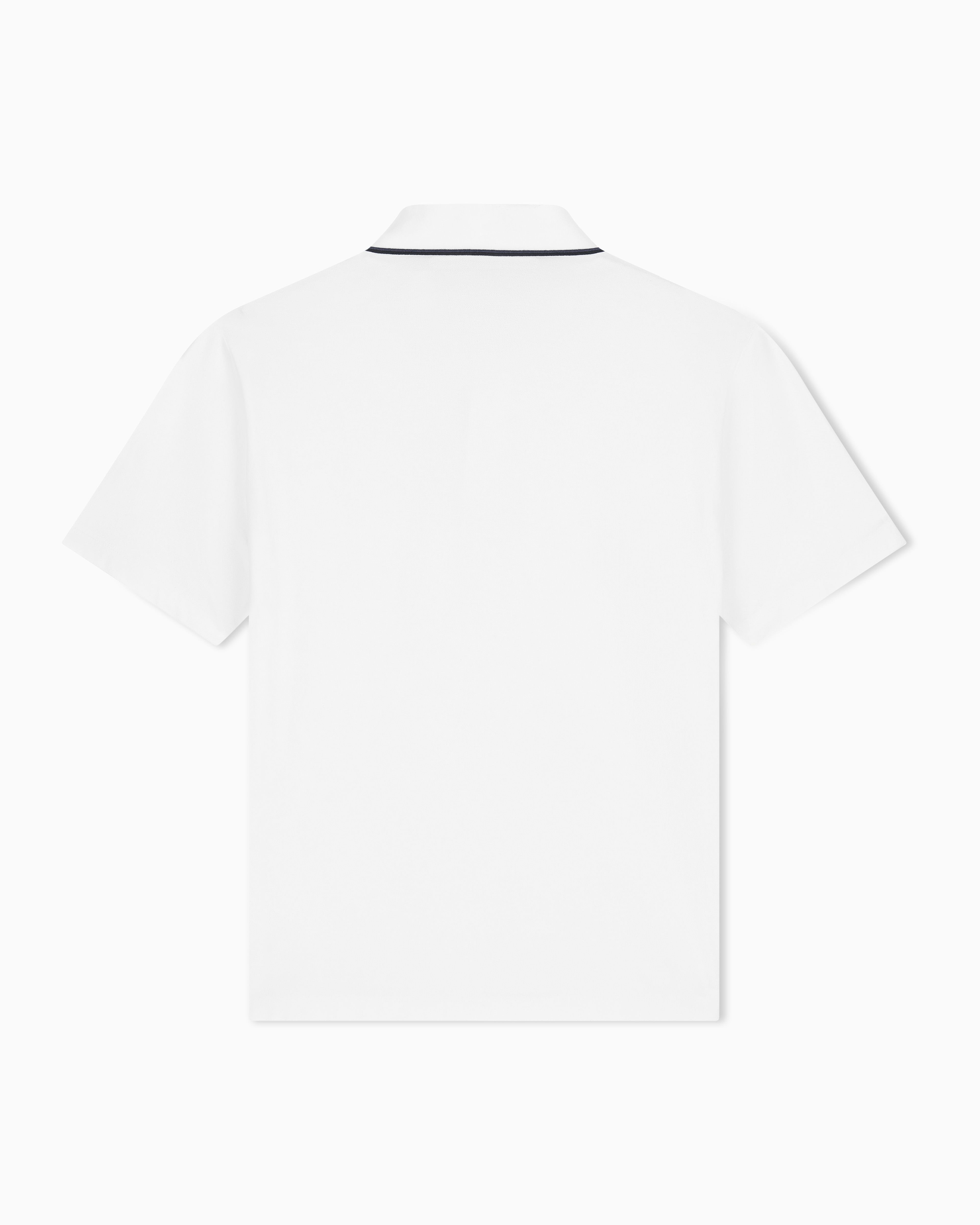 Men's White Armani Classics Polo Shirt