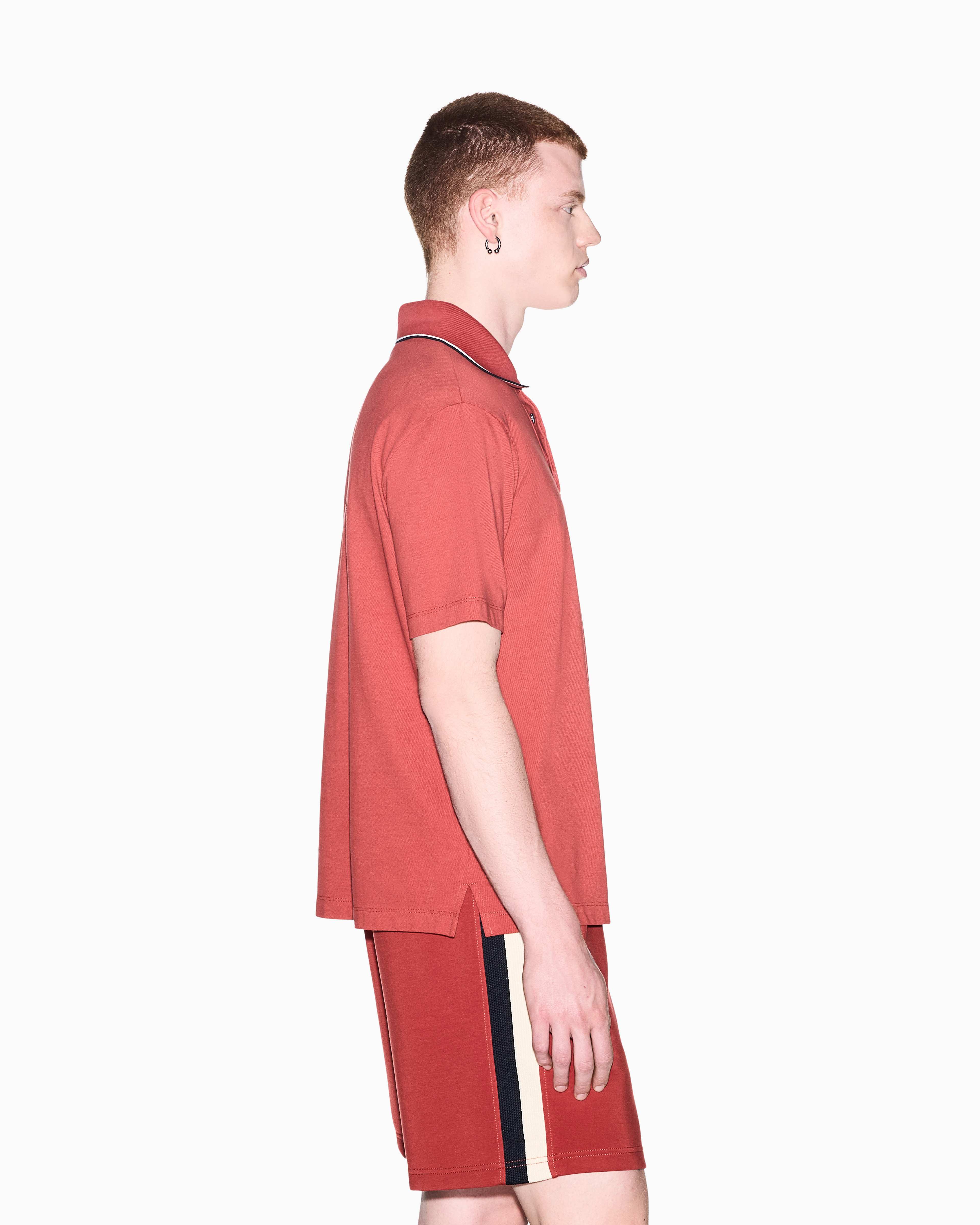 Men's Orange Armani Classics Polo Shirt