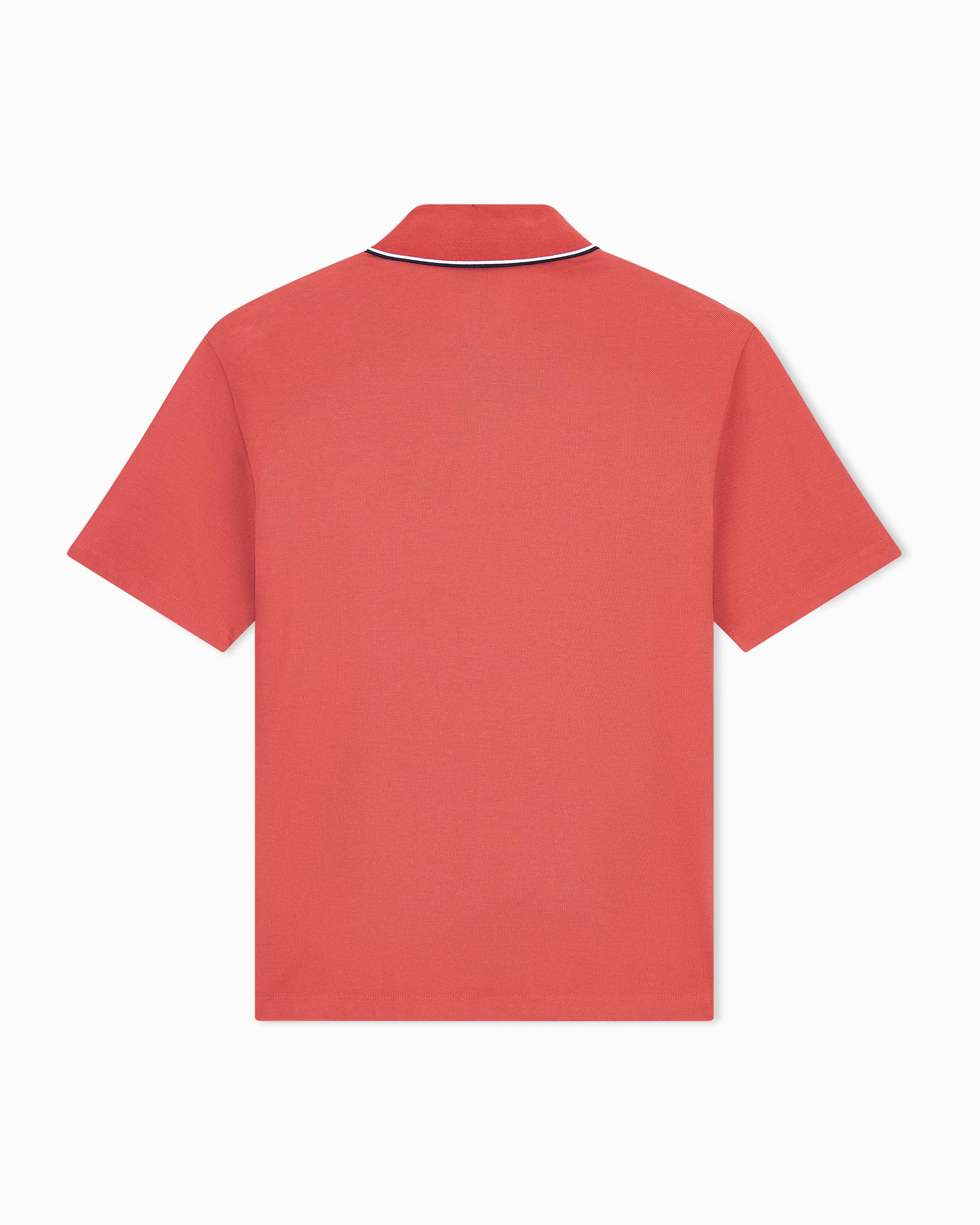 Men's Orange Armani Classics Polo Shirt