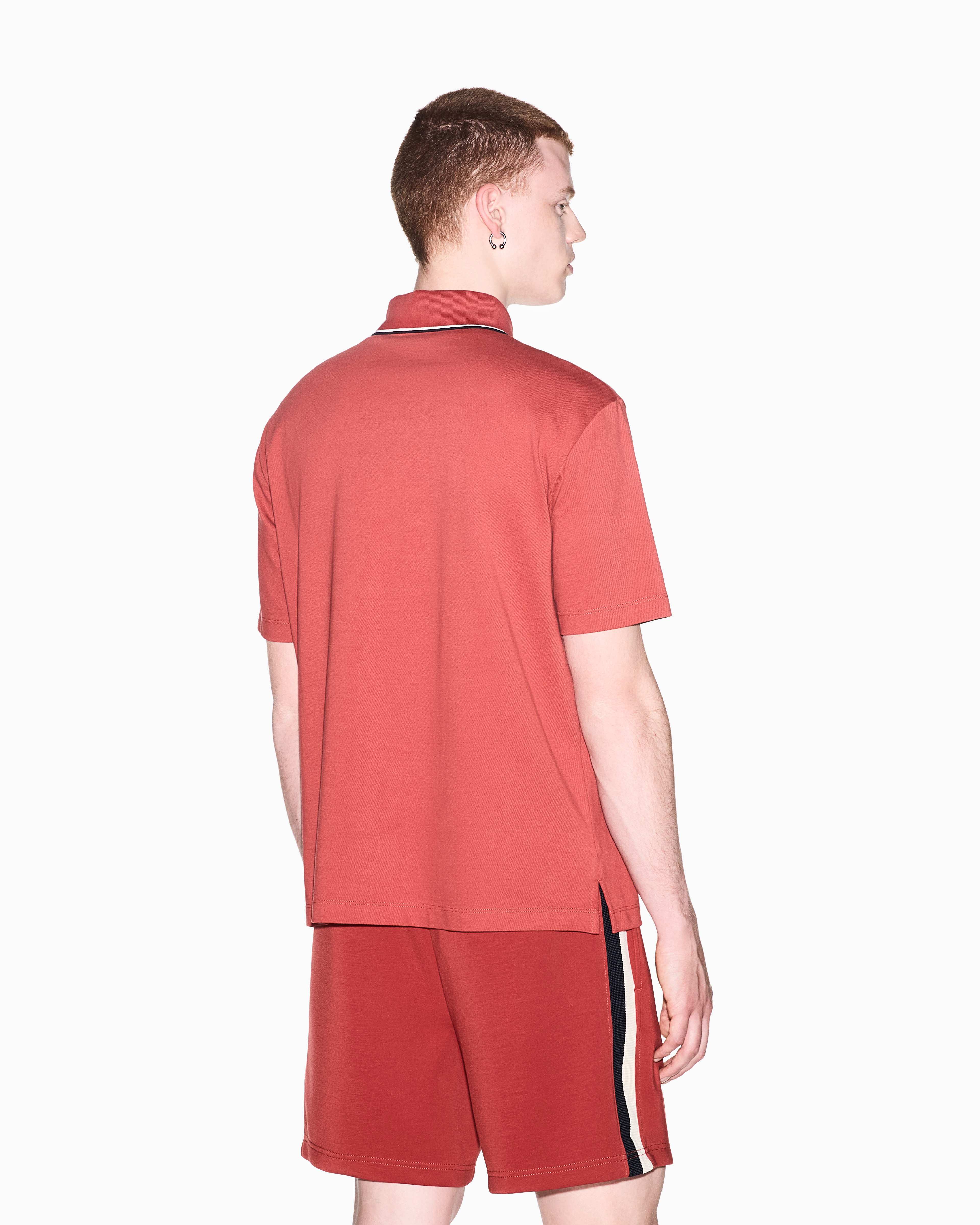 Men's Orange Armani Classics Polo Shirt