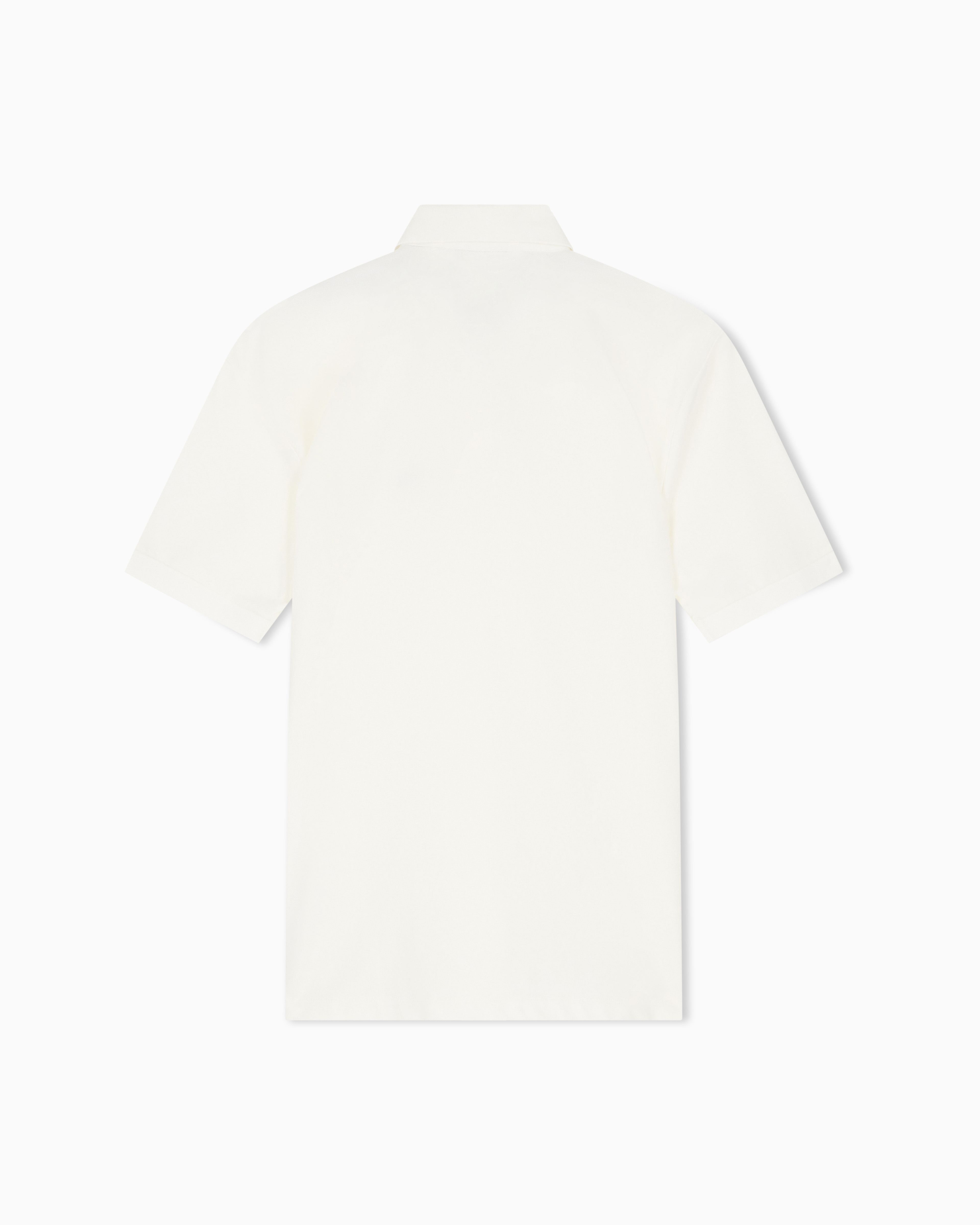 Men's White Armani Classics Polo Shirt
