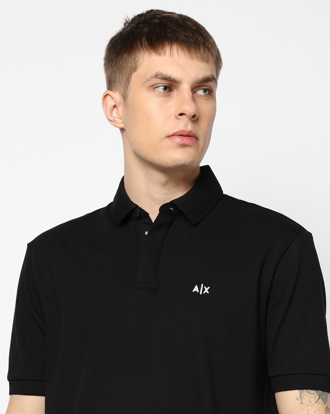 Men's Black Armani Classics Polo Shirt