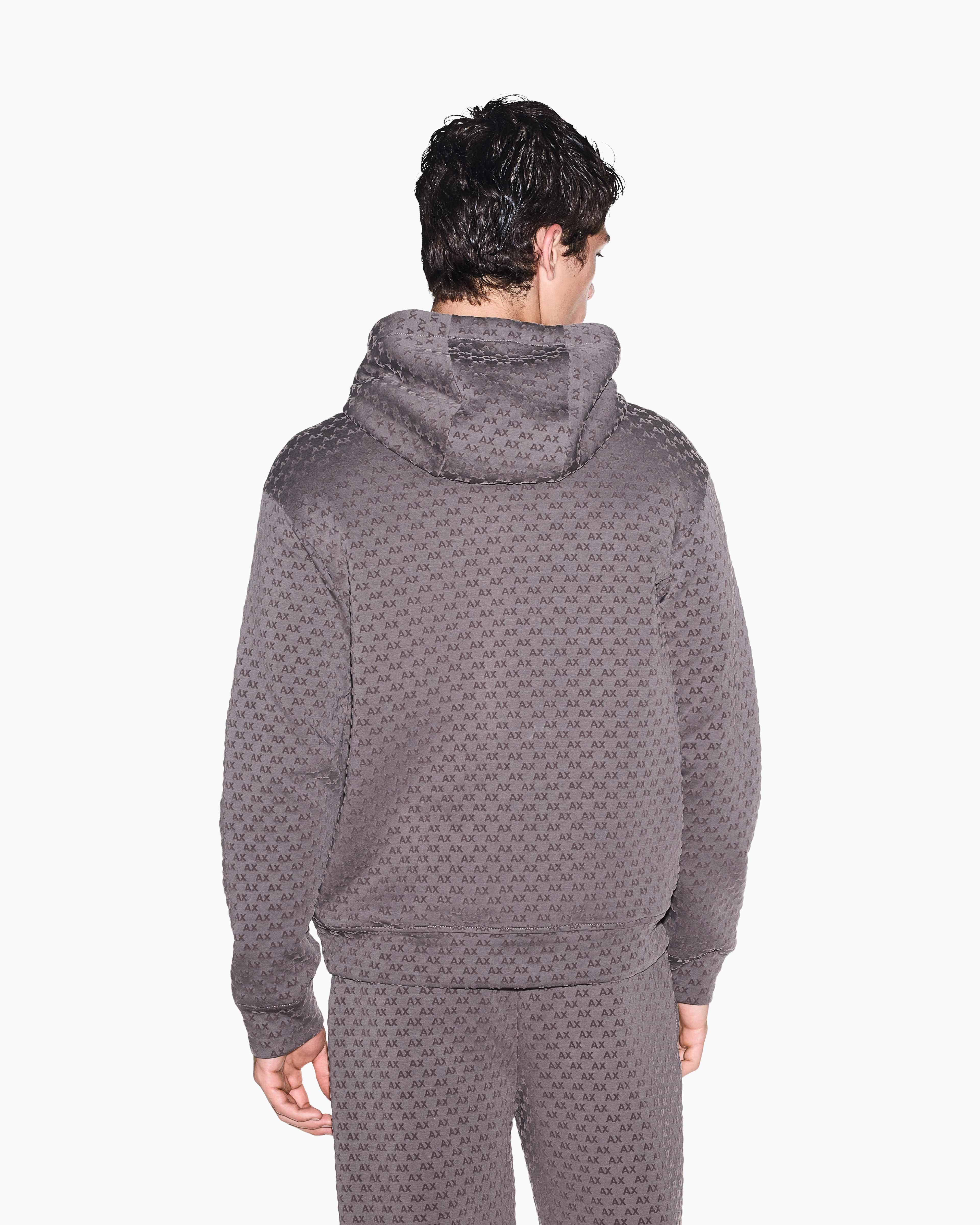 Men's Grey Logomania Flocked Sweatshirt