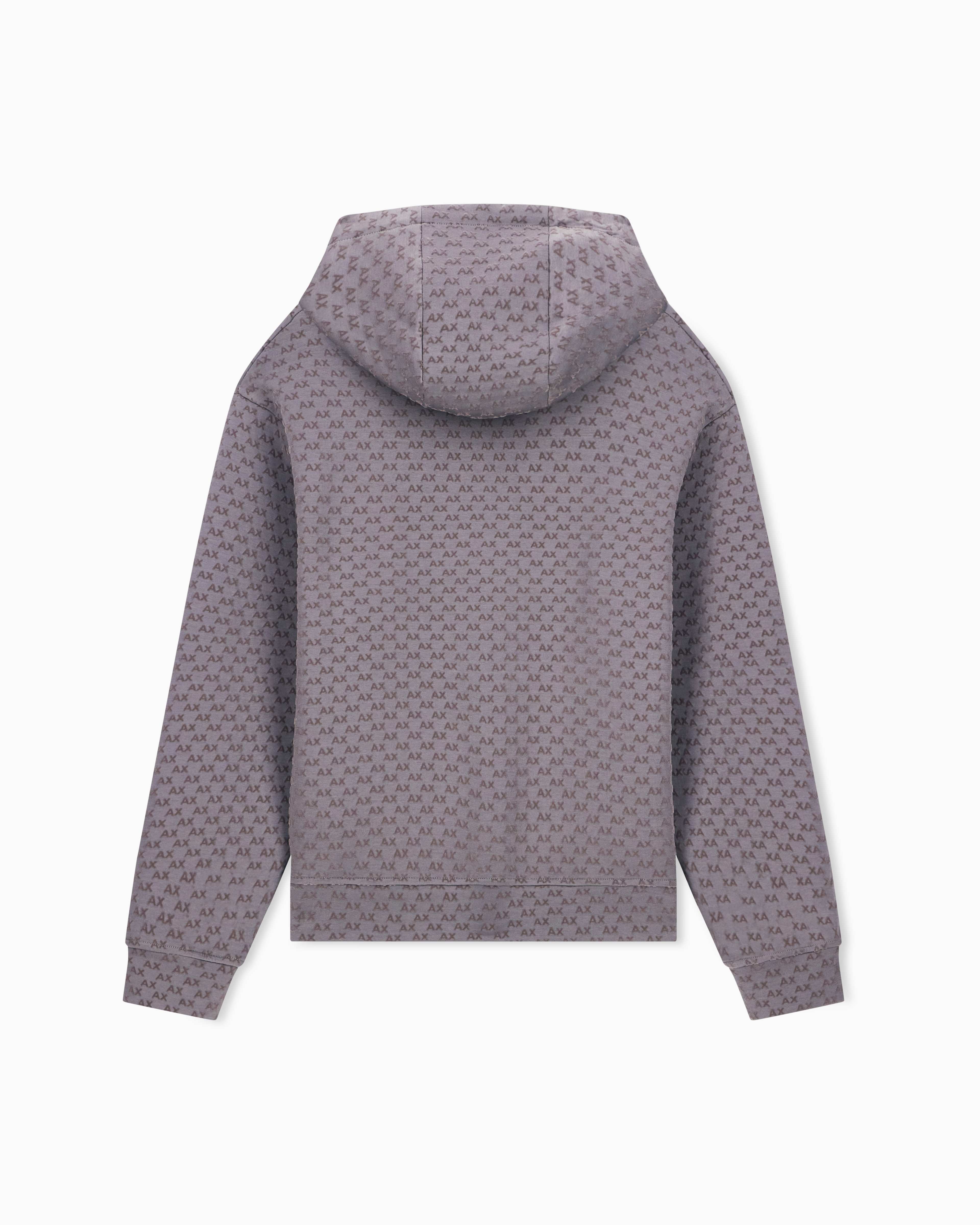 Men's Grey Logomania Flocked Sweatshirt