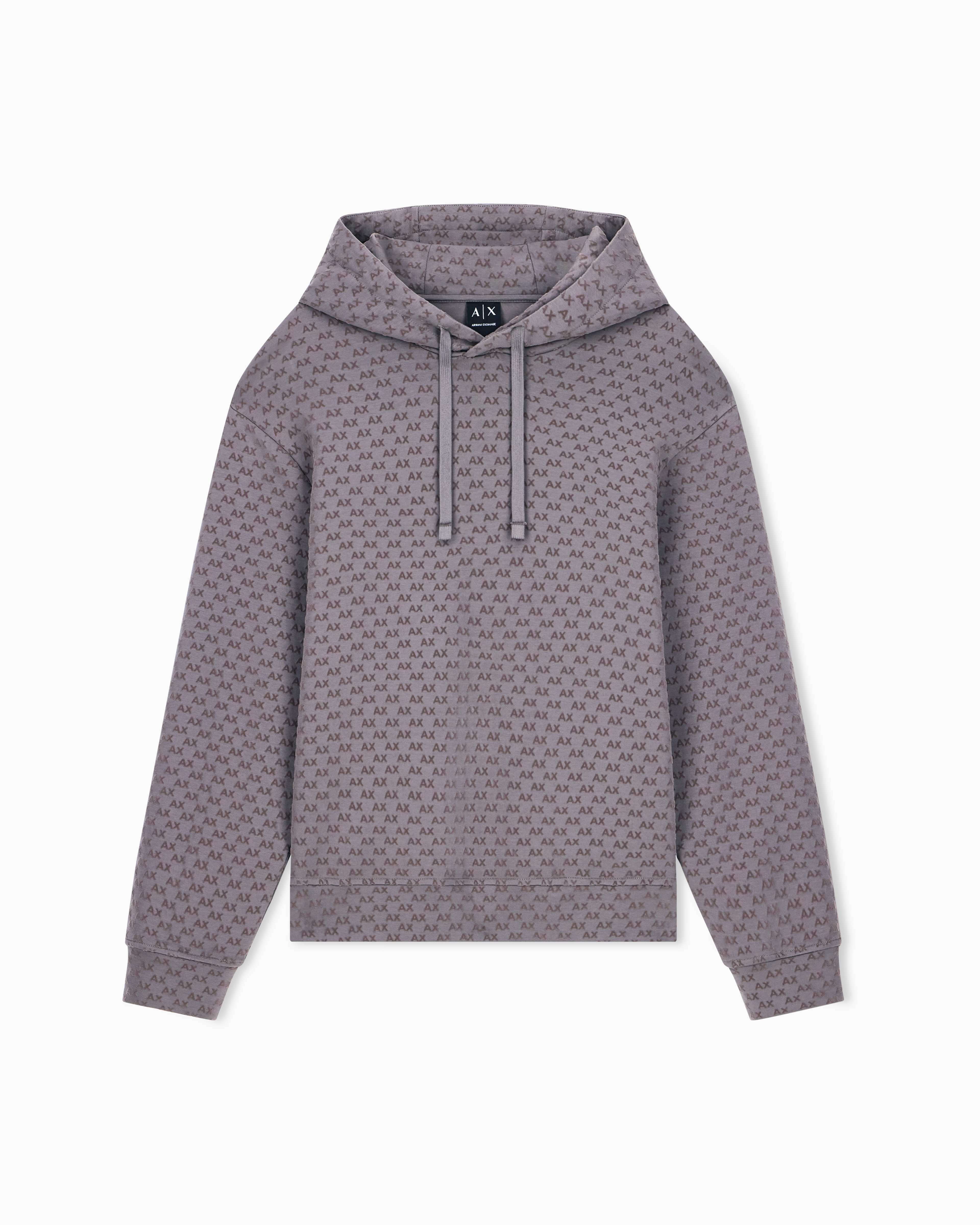 Men's Grey Logomania Flocked Sweatshirt