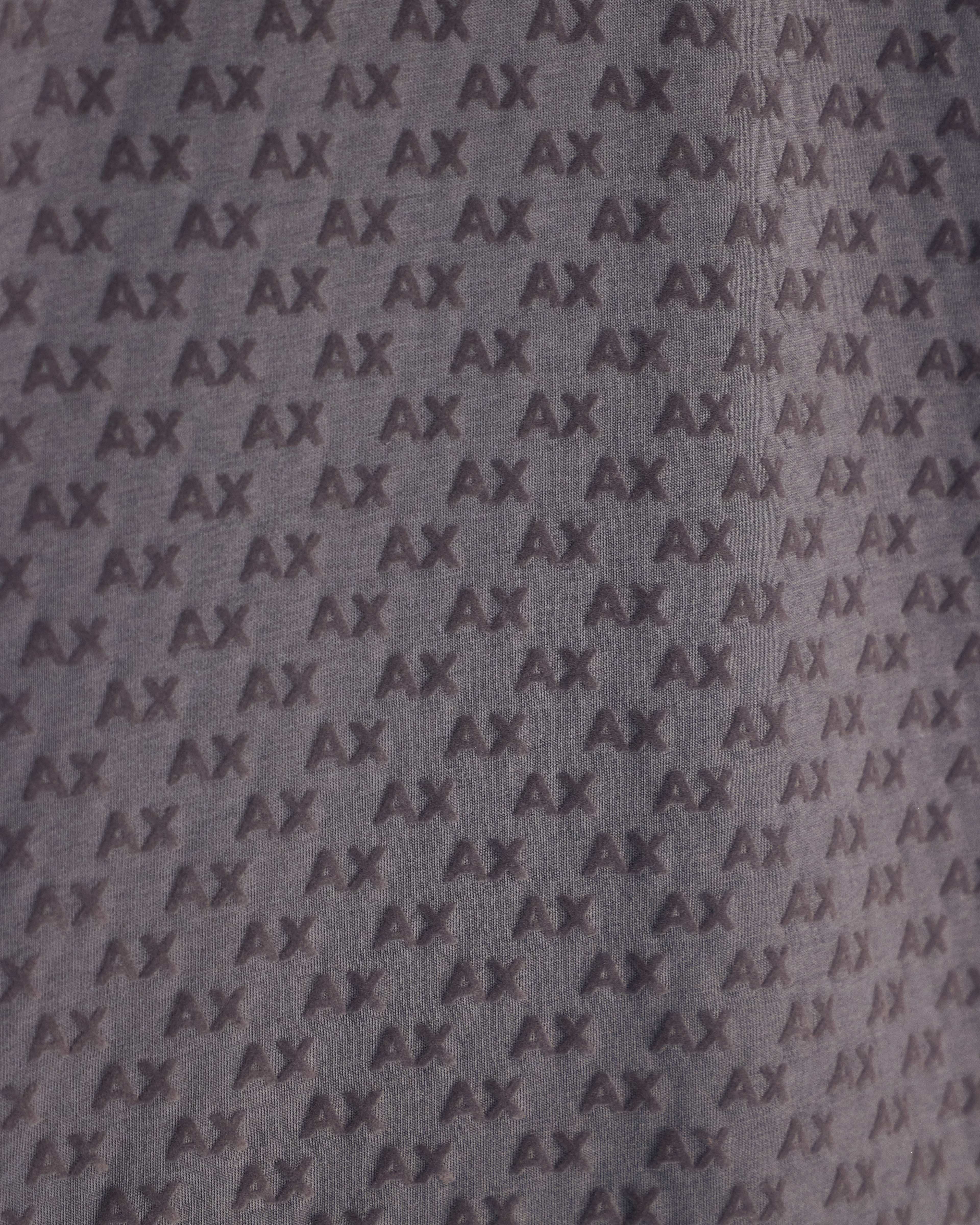 Men's Grey Logomania Flocked Polo Shirt