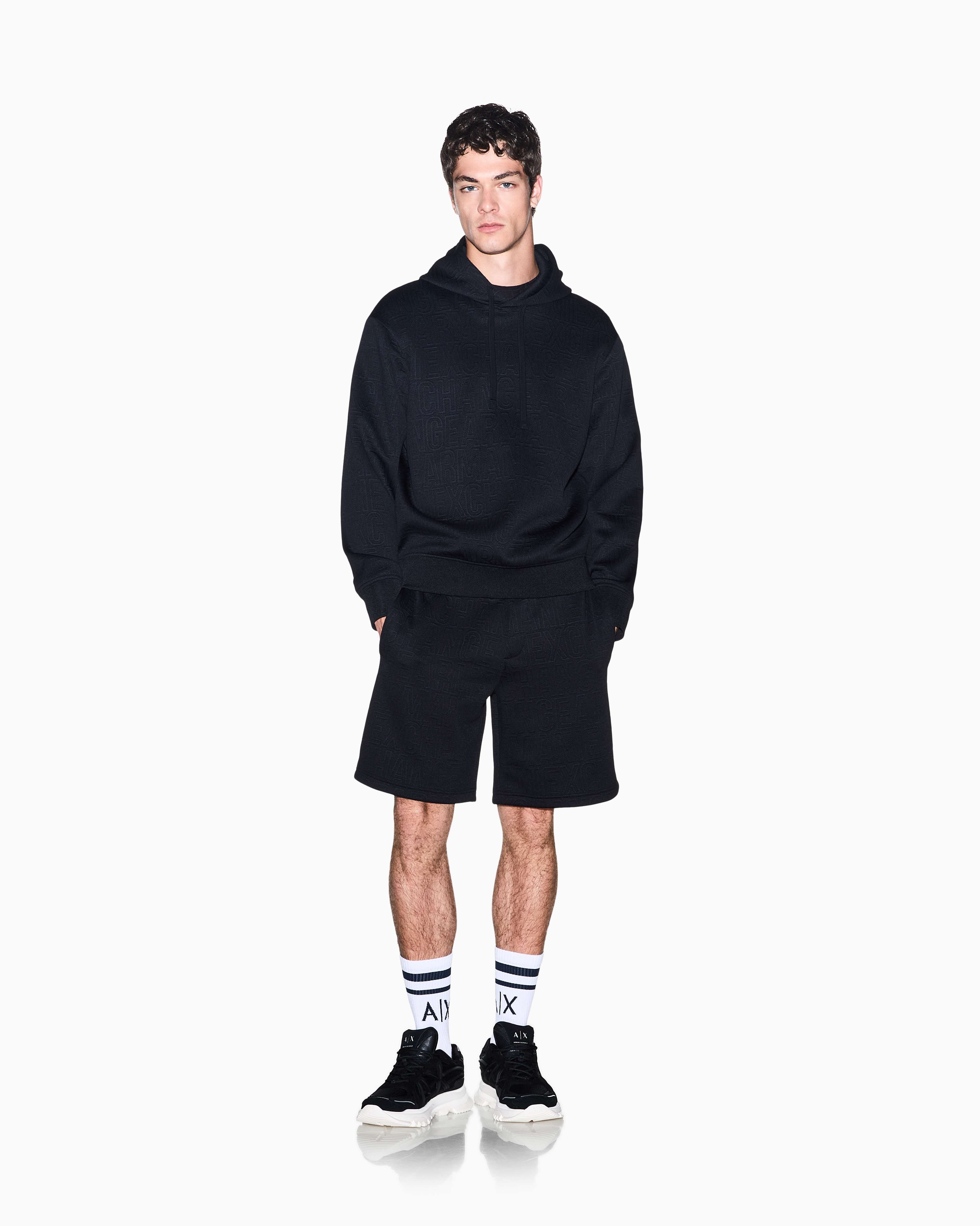Men's Black Logomania Jacquard Sweatshirt