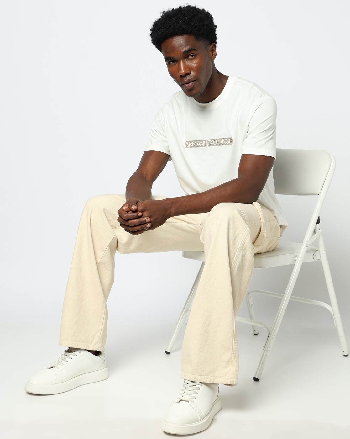 Men's White D01 T-Shirt