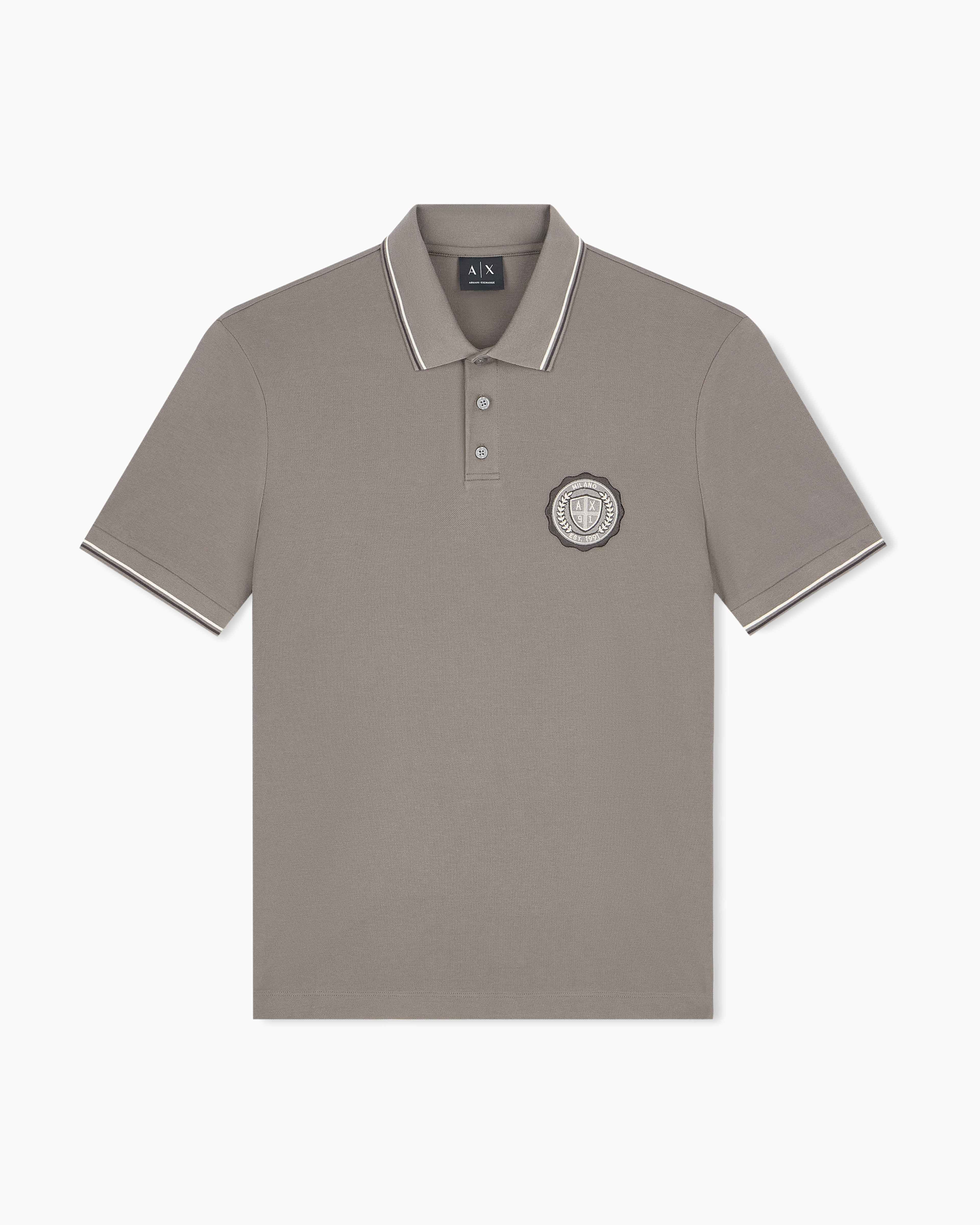 Men's Grey Crossover Blouse