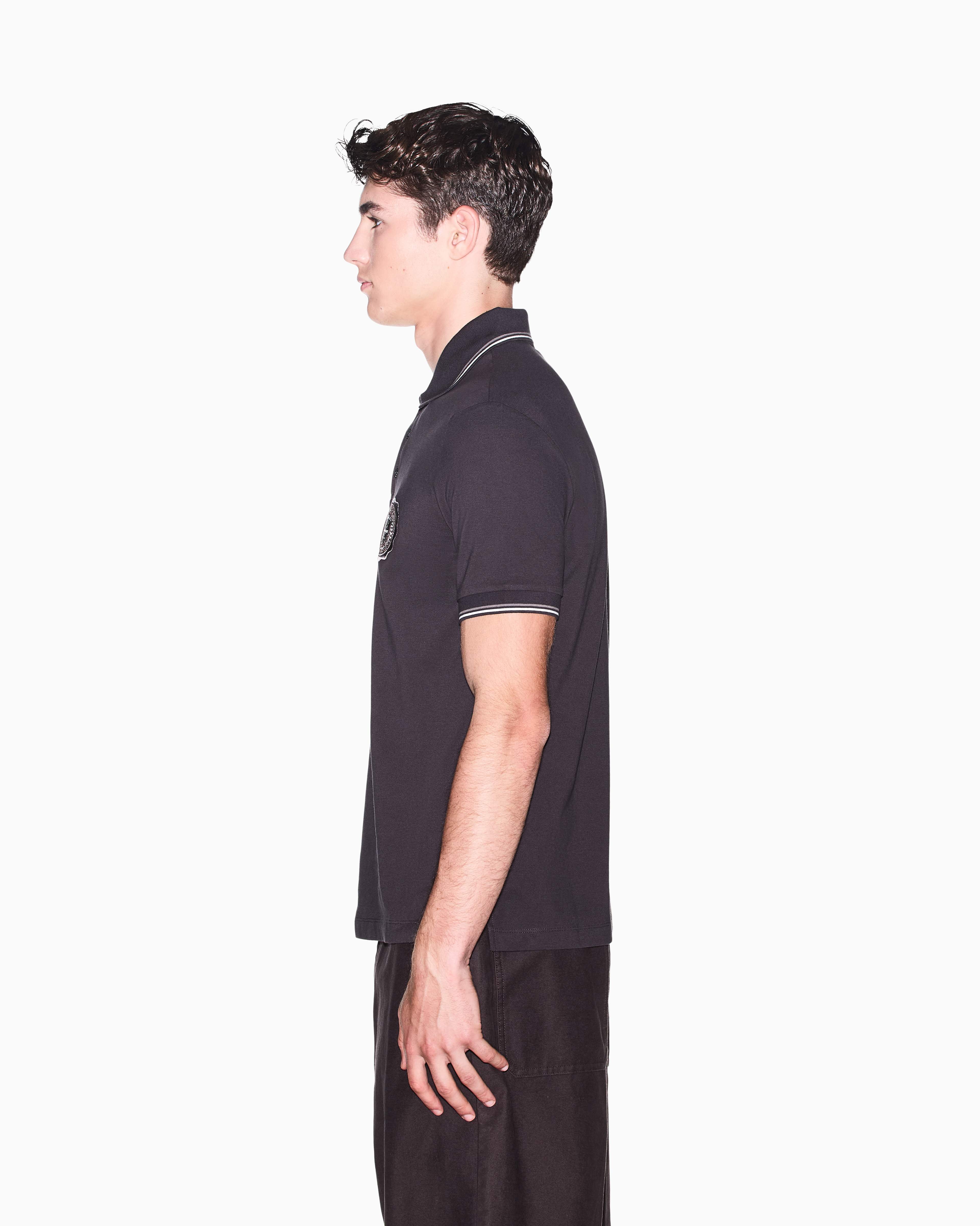 Men's Grey Crossover Blouse