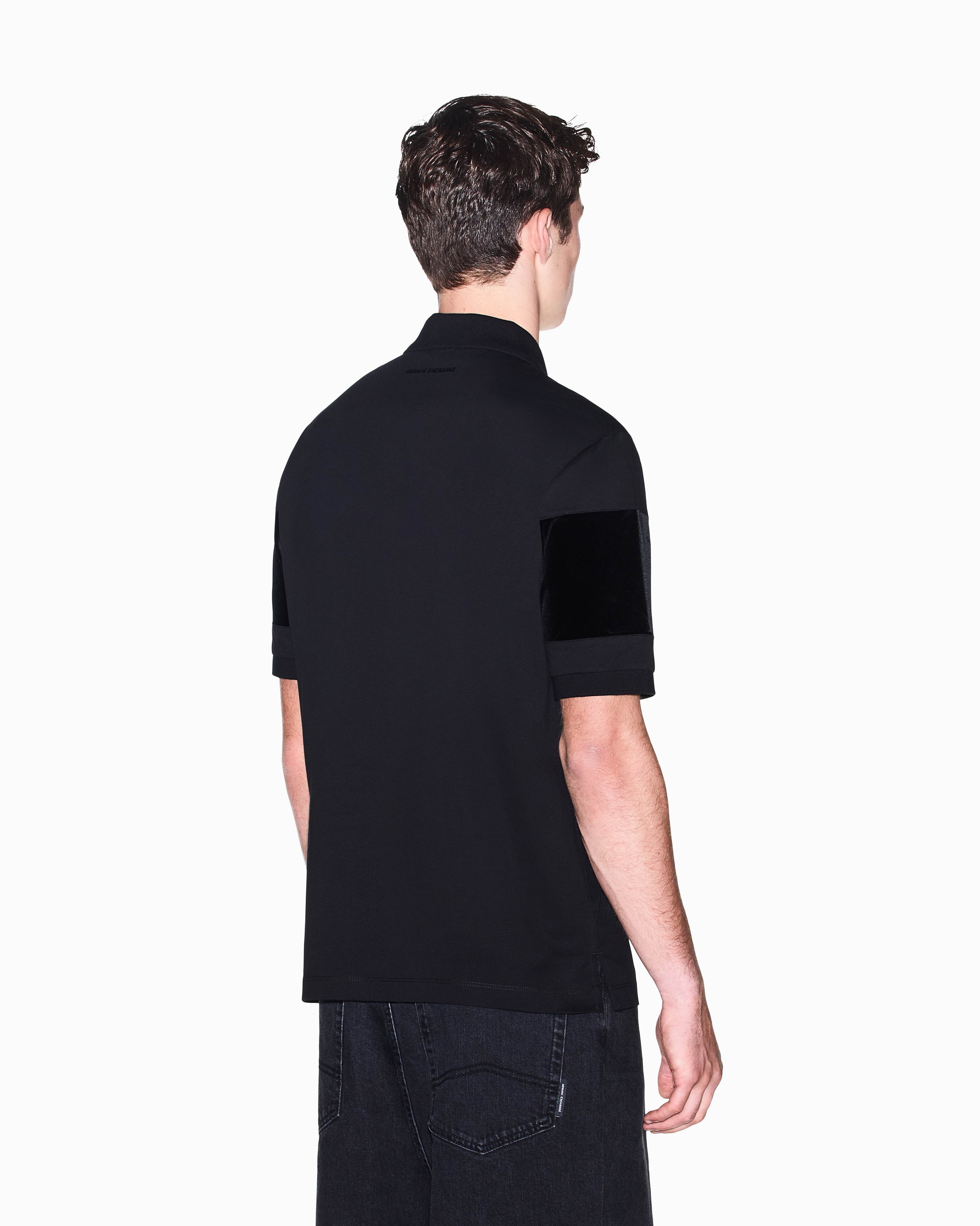 Men's Black Up For Party Polo Shirt