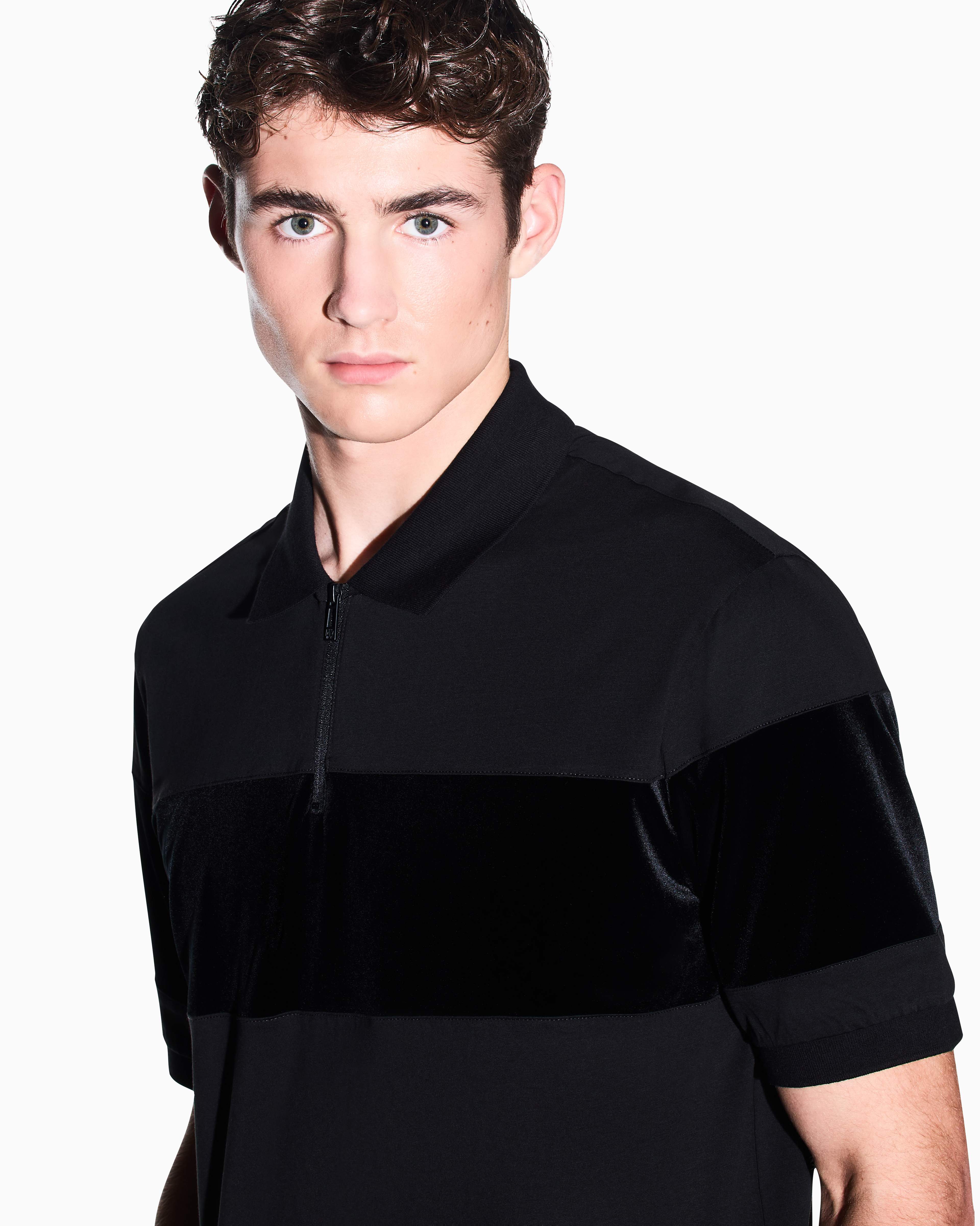 Men's Black Up For Party Polo Shirt