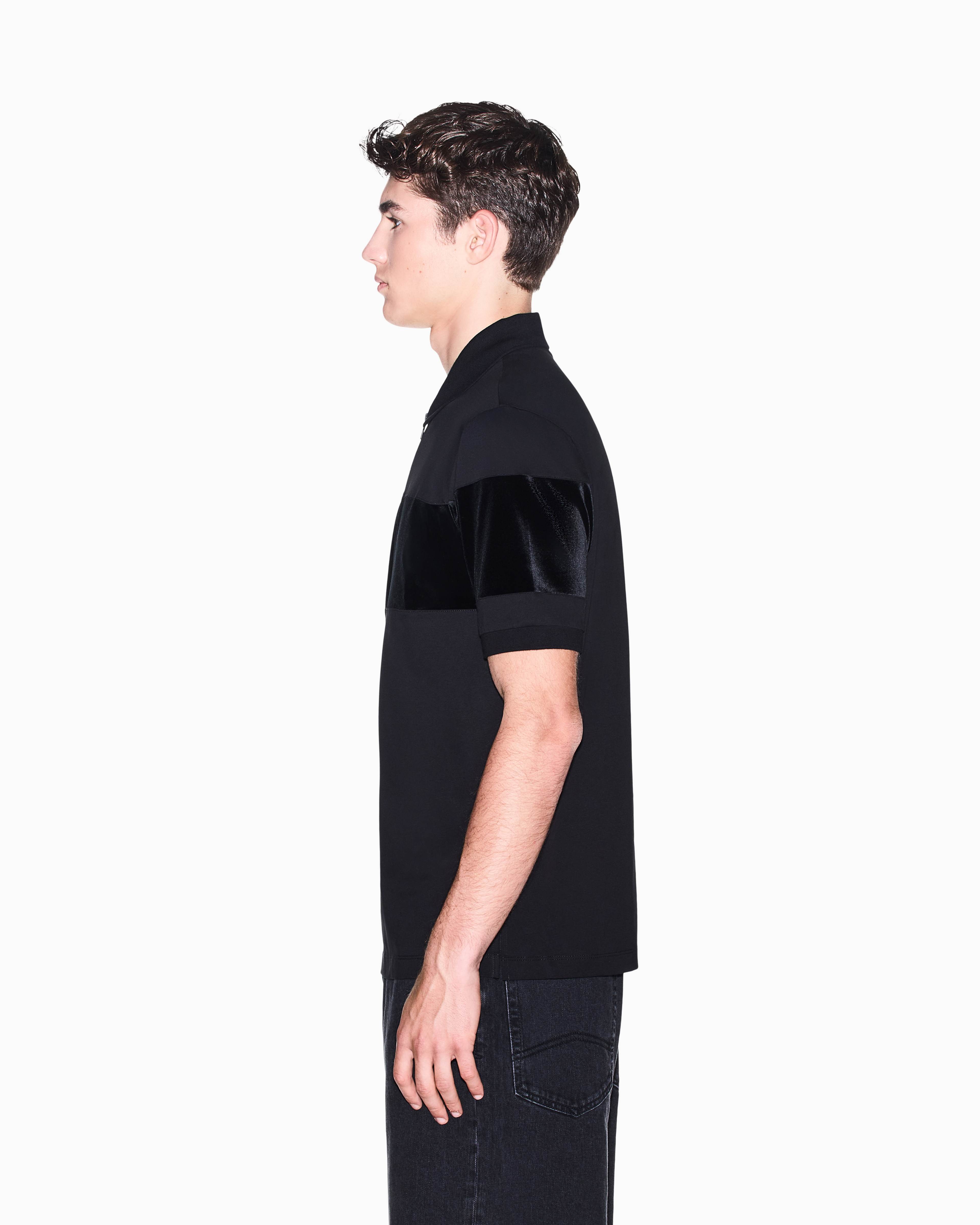Men's Black Up For Party Polo Shirt