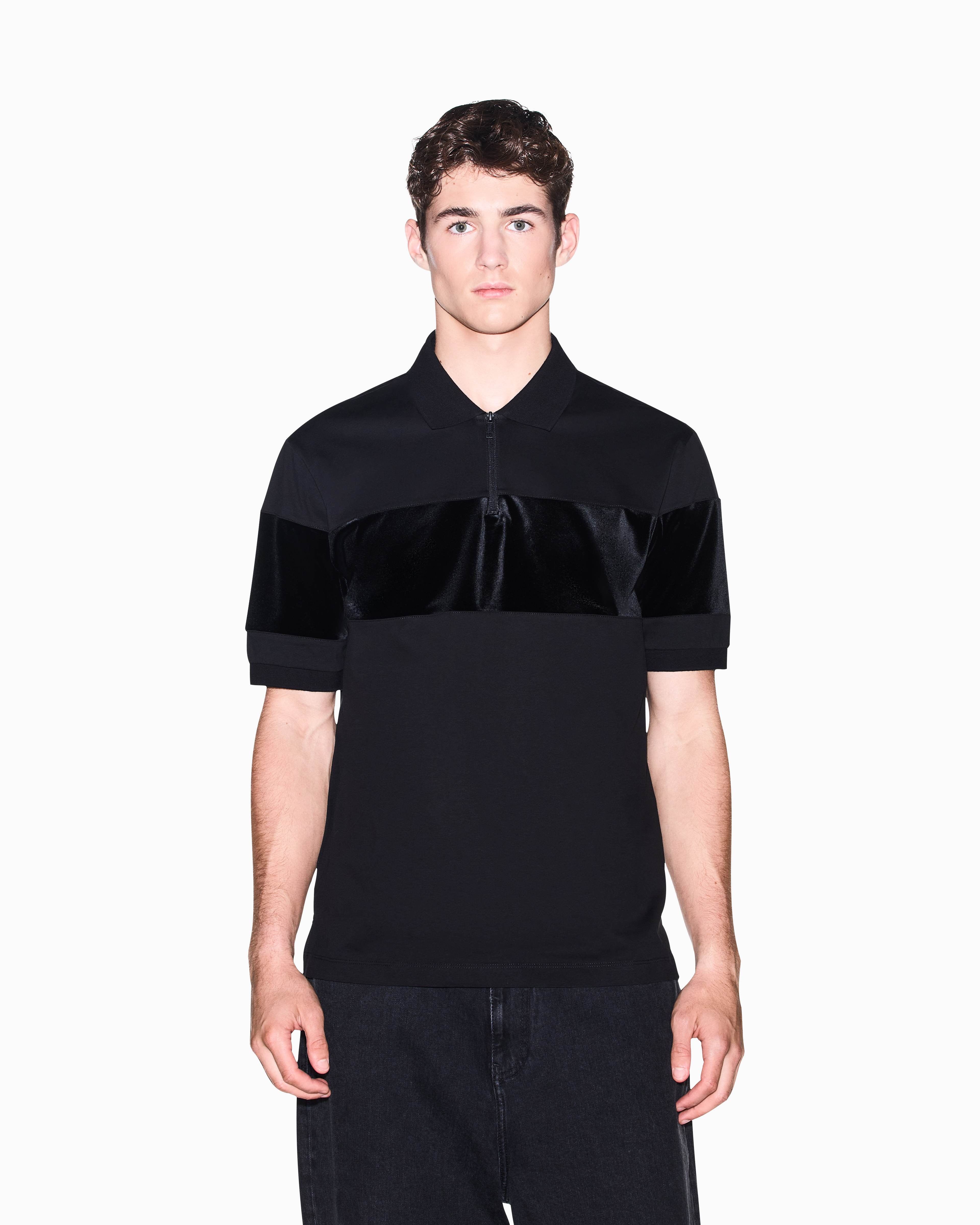 Men's Black Up For Party Polo Shirt
