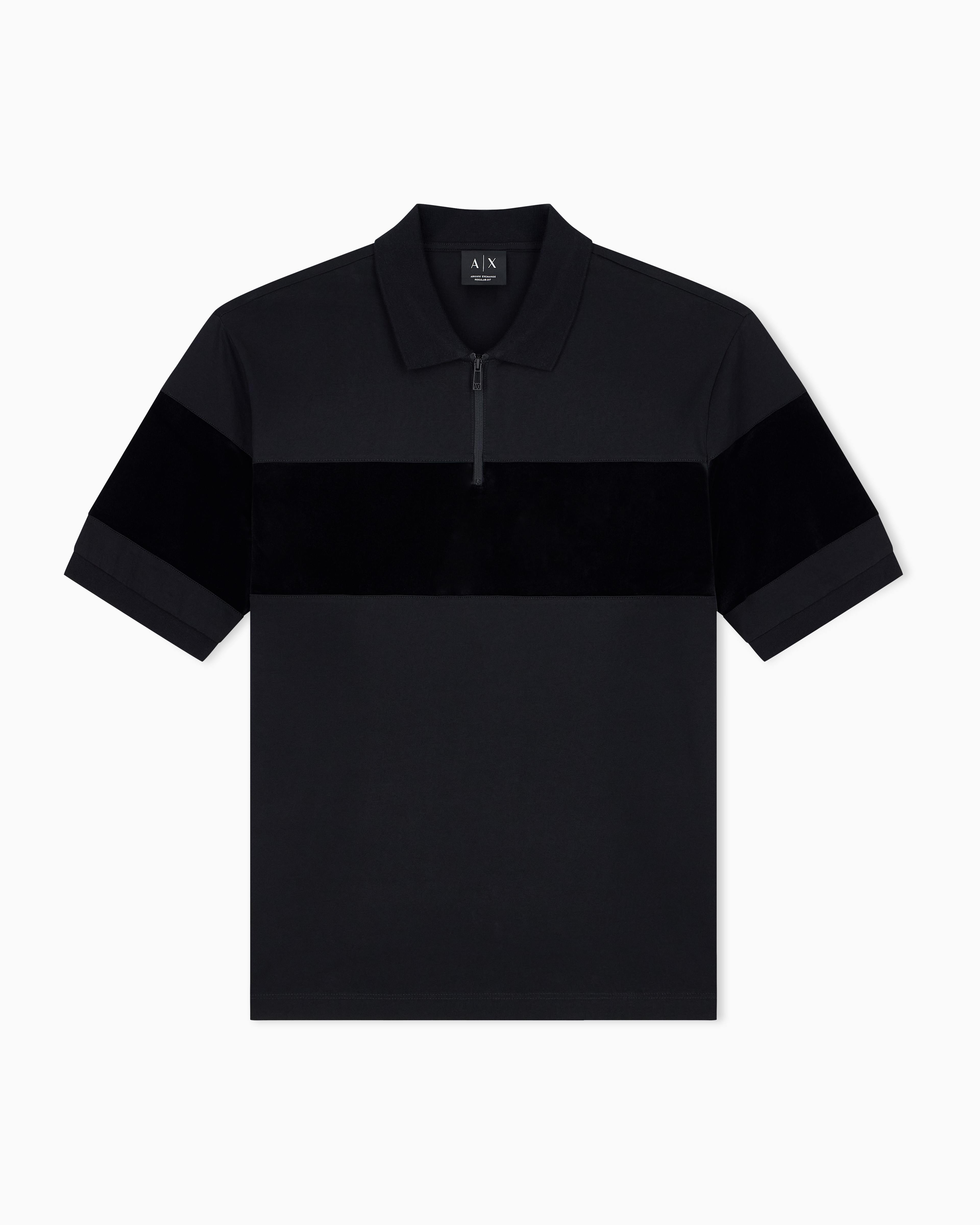 Men's Black Up For Party Polo Shirt