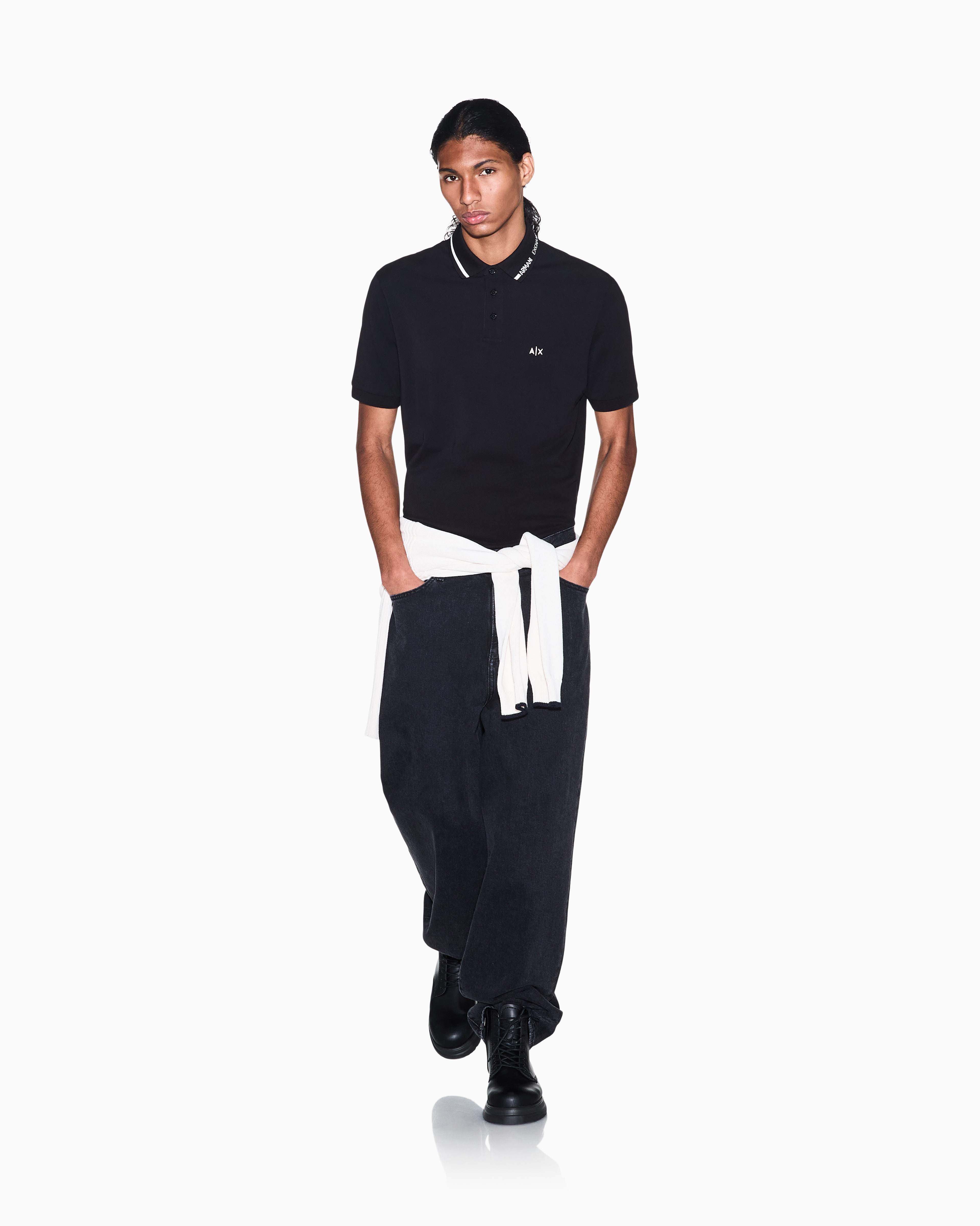 Men's Black D01 Polo Shirt