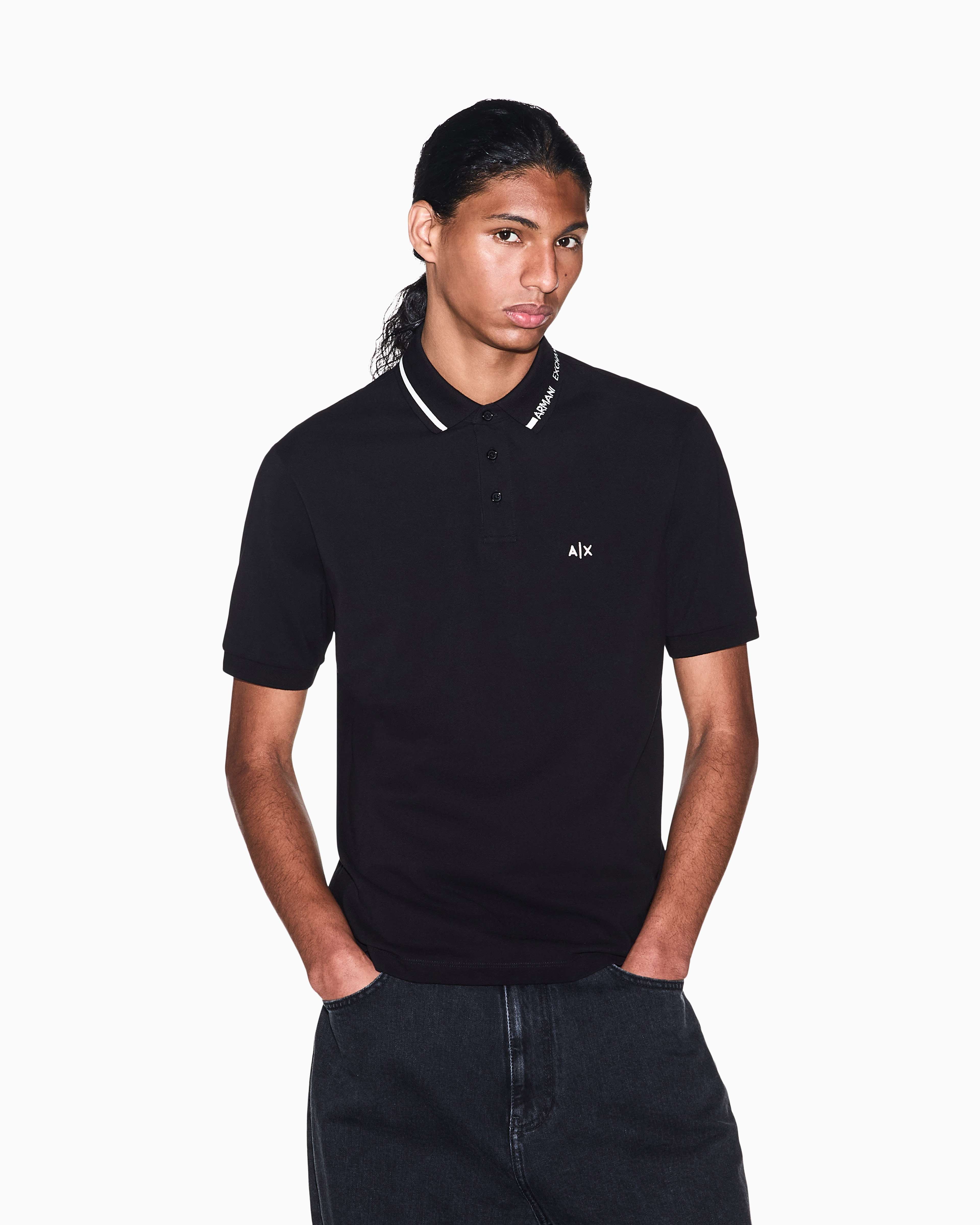 Men's Black D01 Polo Shirt