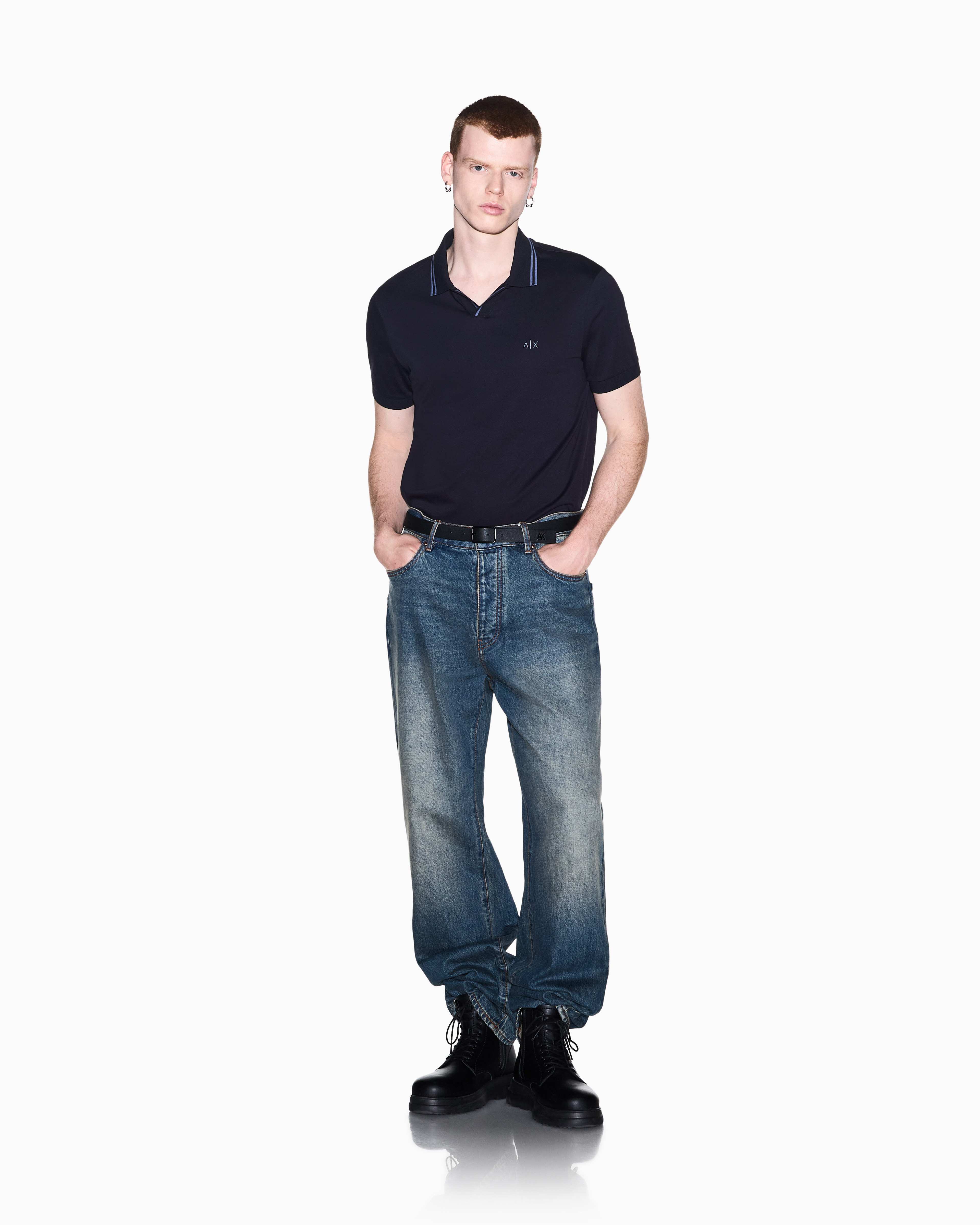 Men's Blue D01 Polo Shirt