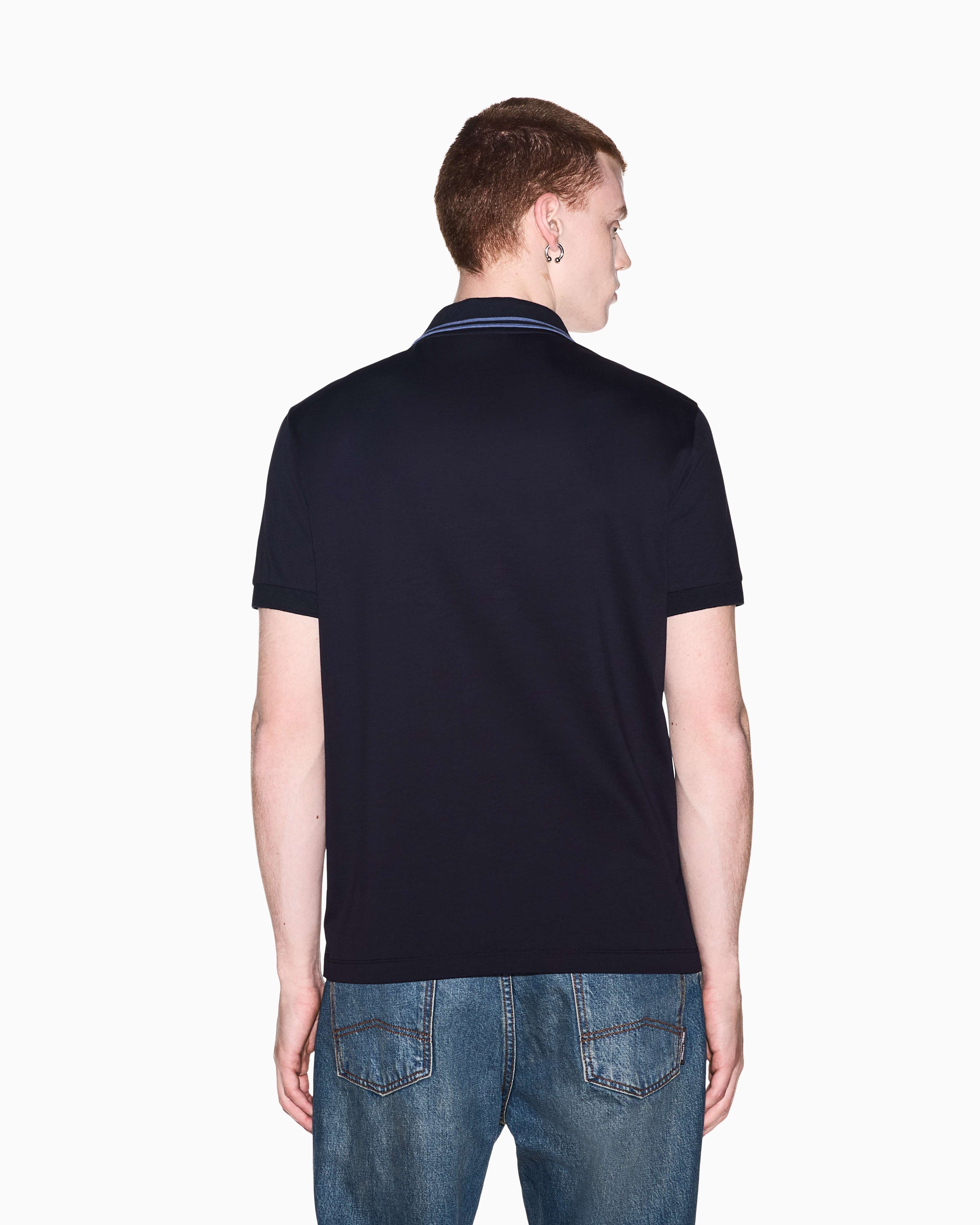 Men's Blue D01 Polo Shirt