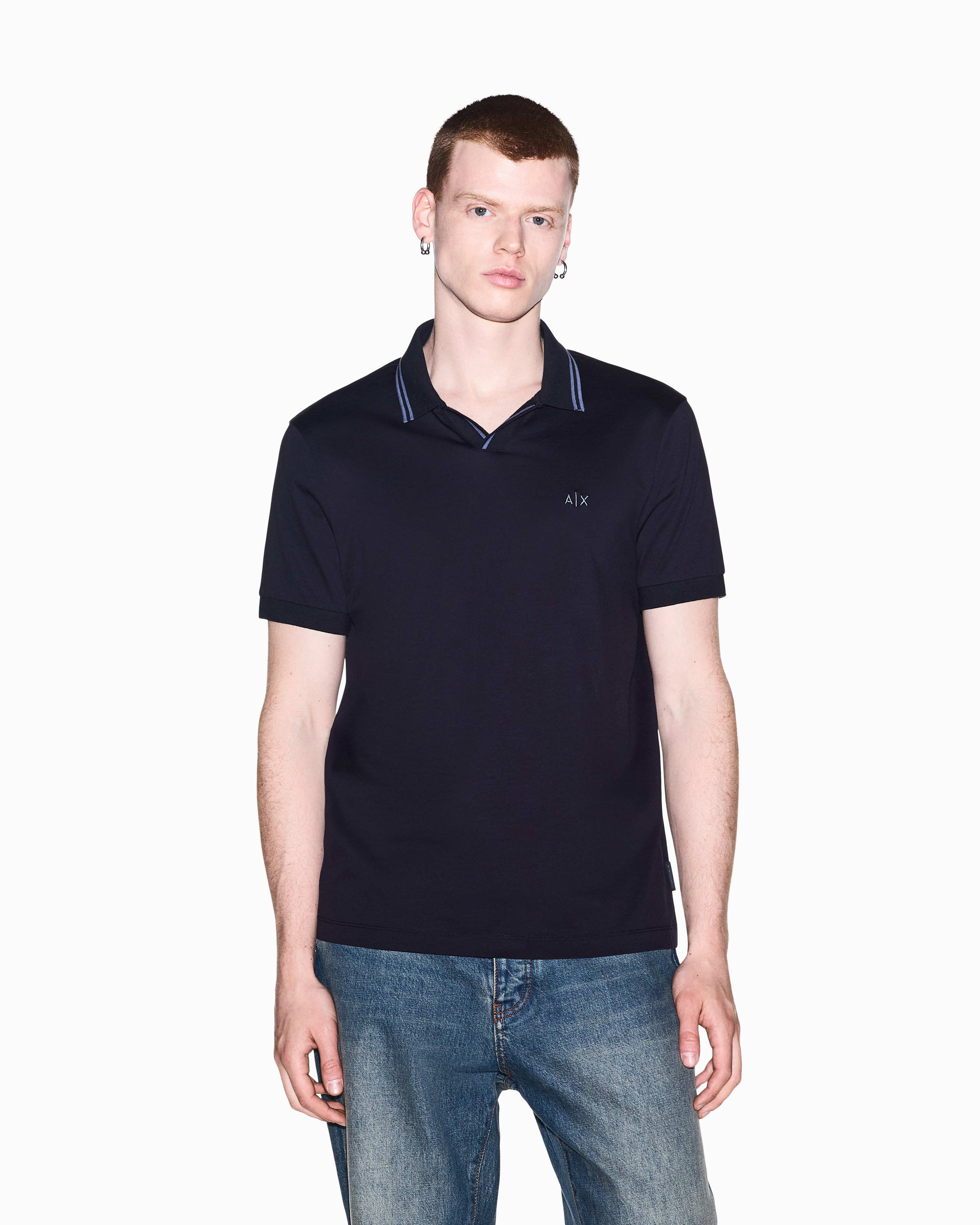 Men's Blue D01 Polo Shirt