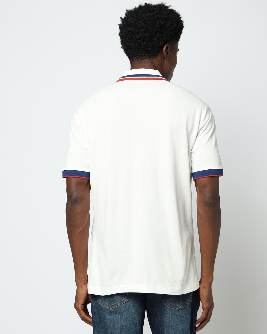 Men's White Armani Classics Polo Shirt