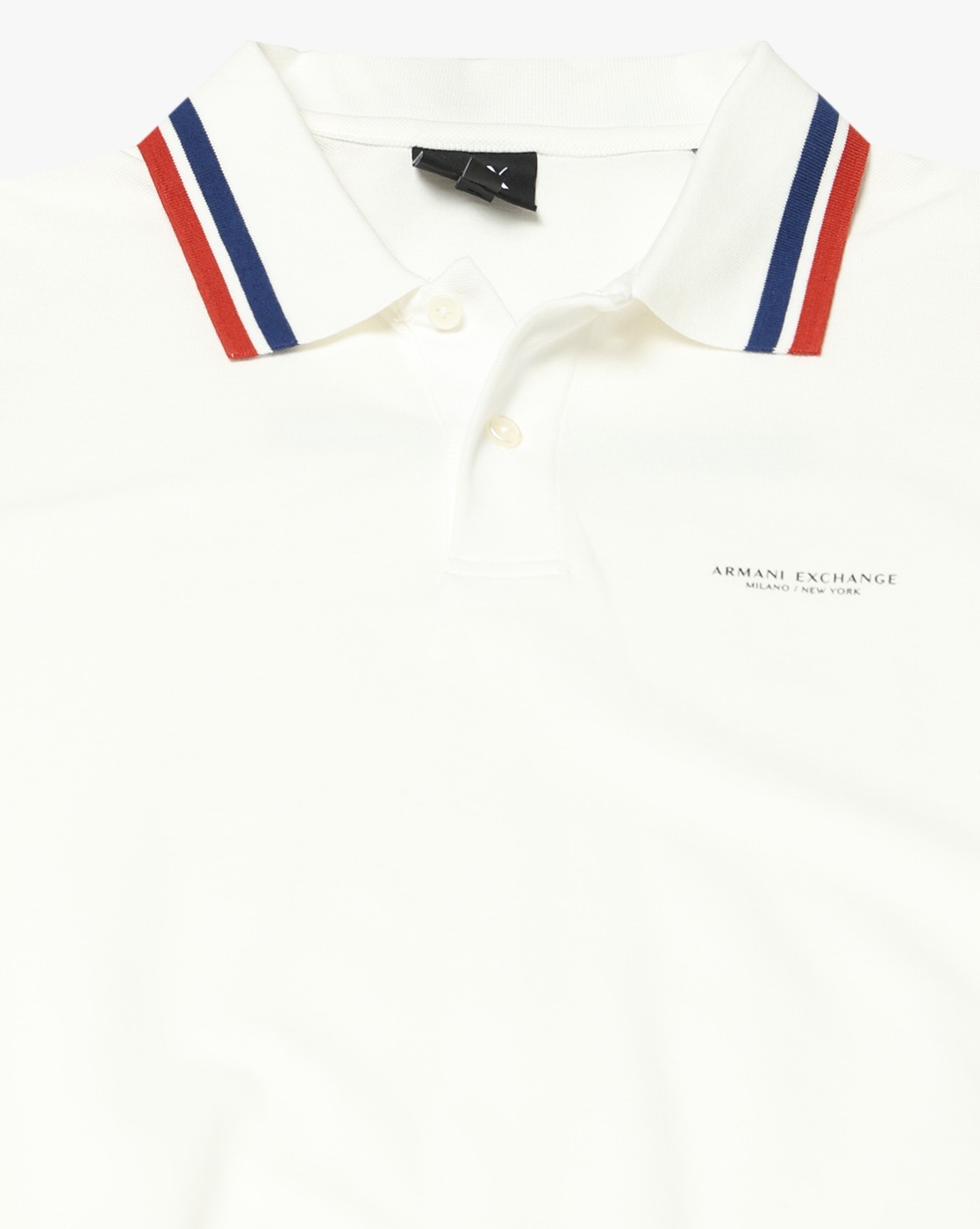 Men's White Armani Classics Polo Shirt