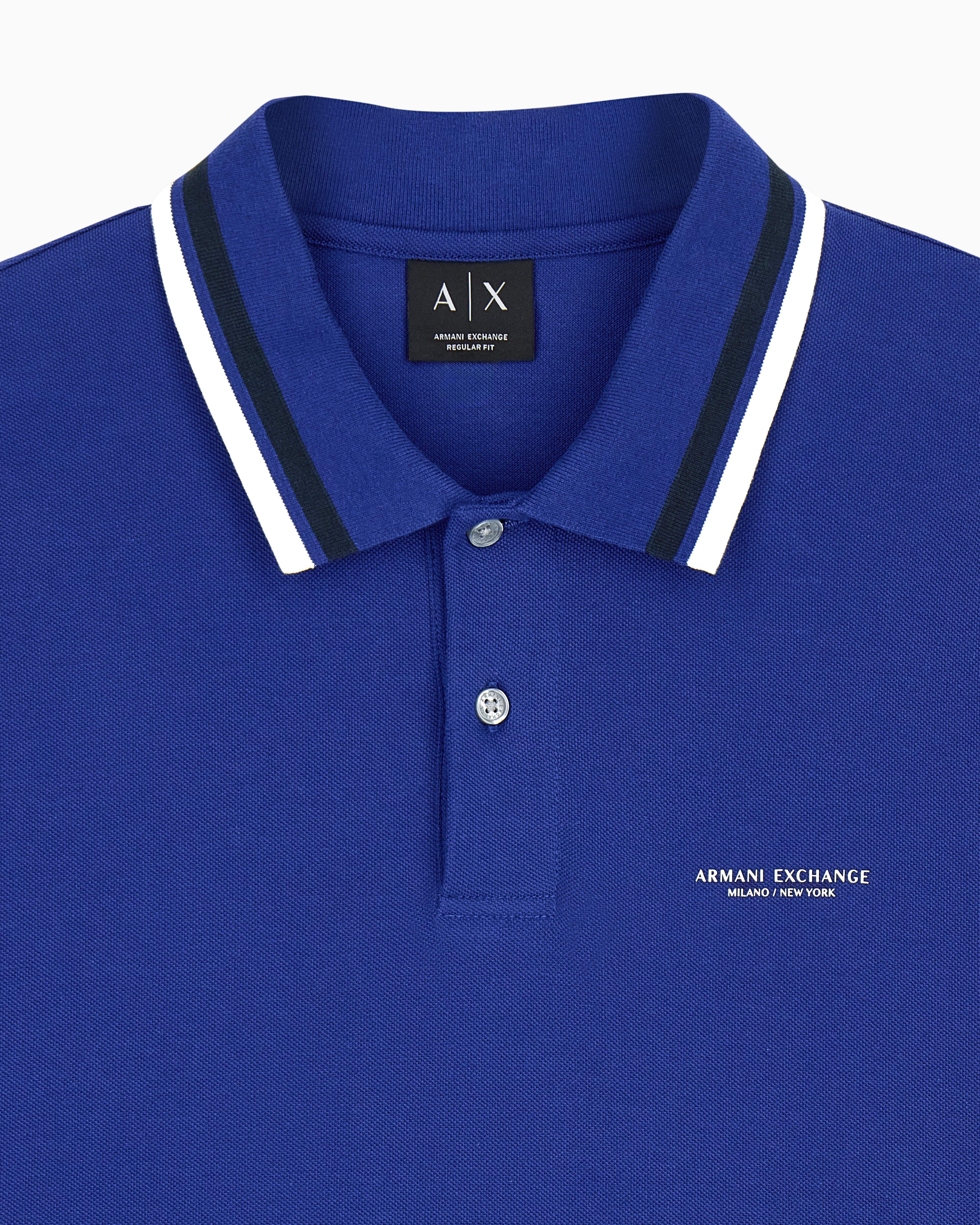 Men's Blue Armani Classics Polo Shirt