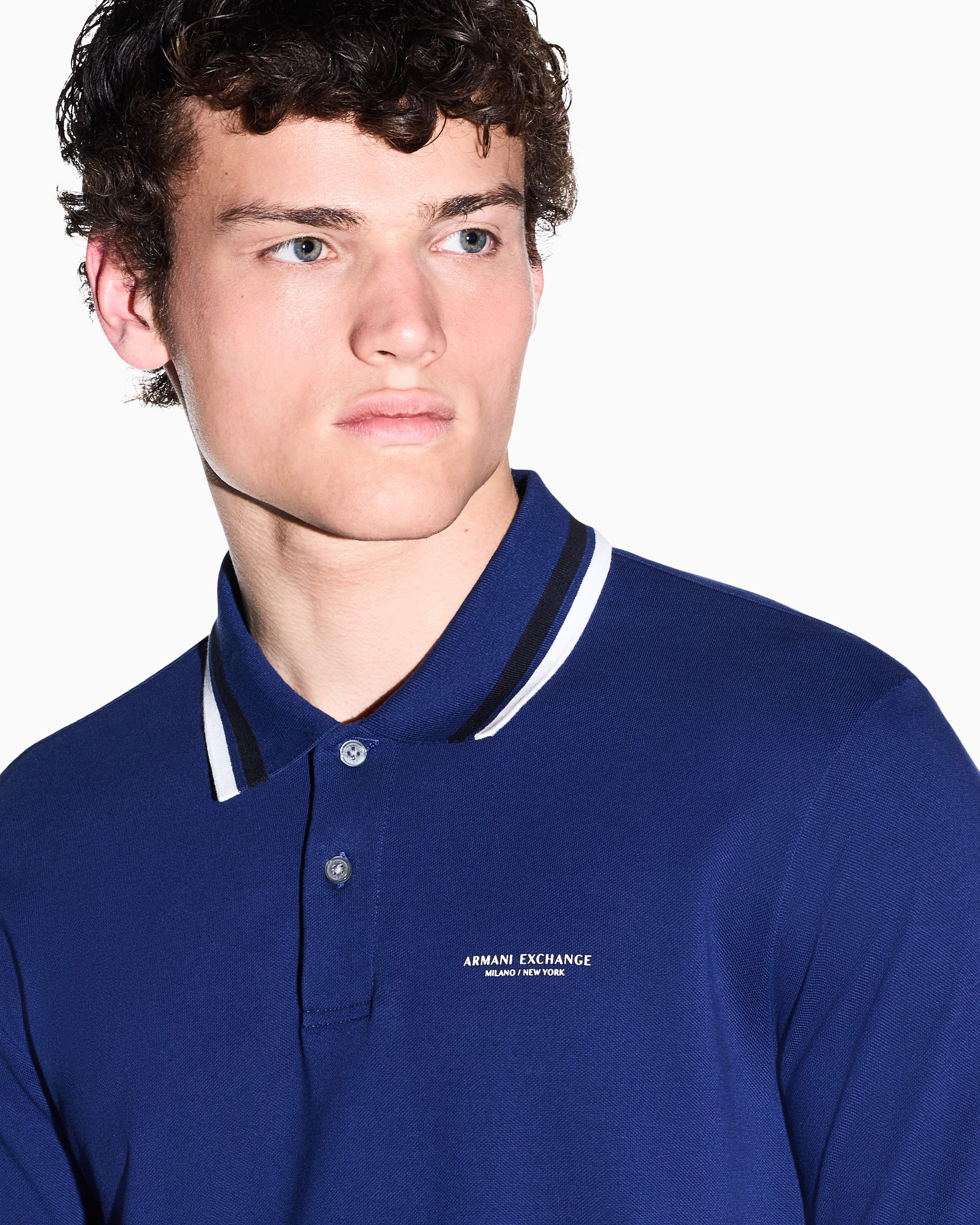 Men's Blue Armani Classics Polo Shirt