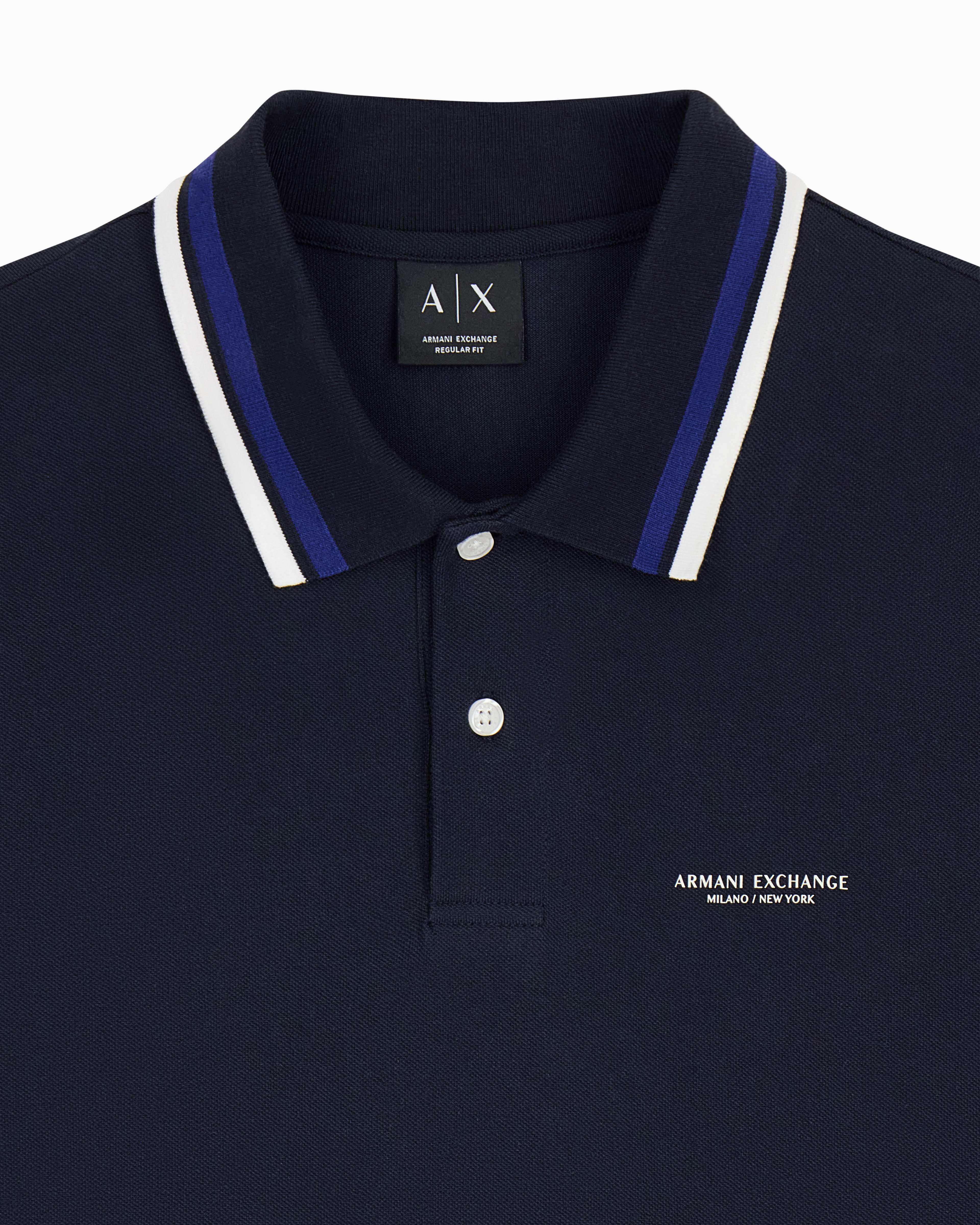 Men's Blue Armani Classics Polo Shirt