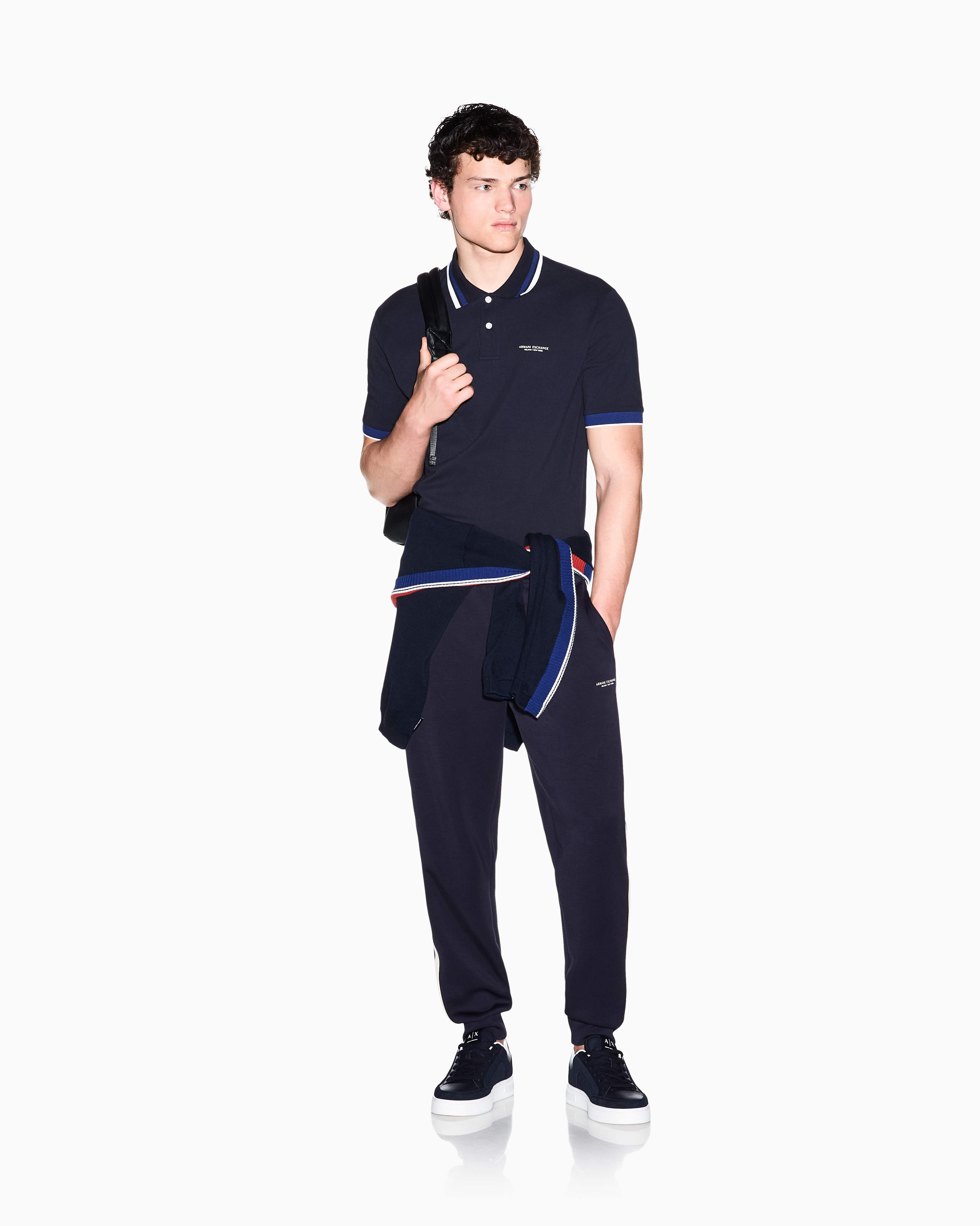 Men's Blue Armani Classics Polo Shirt
