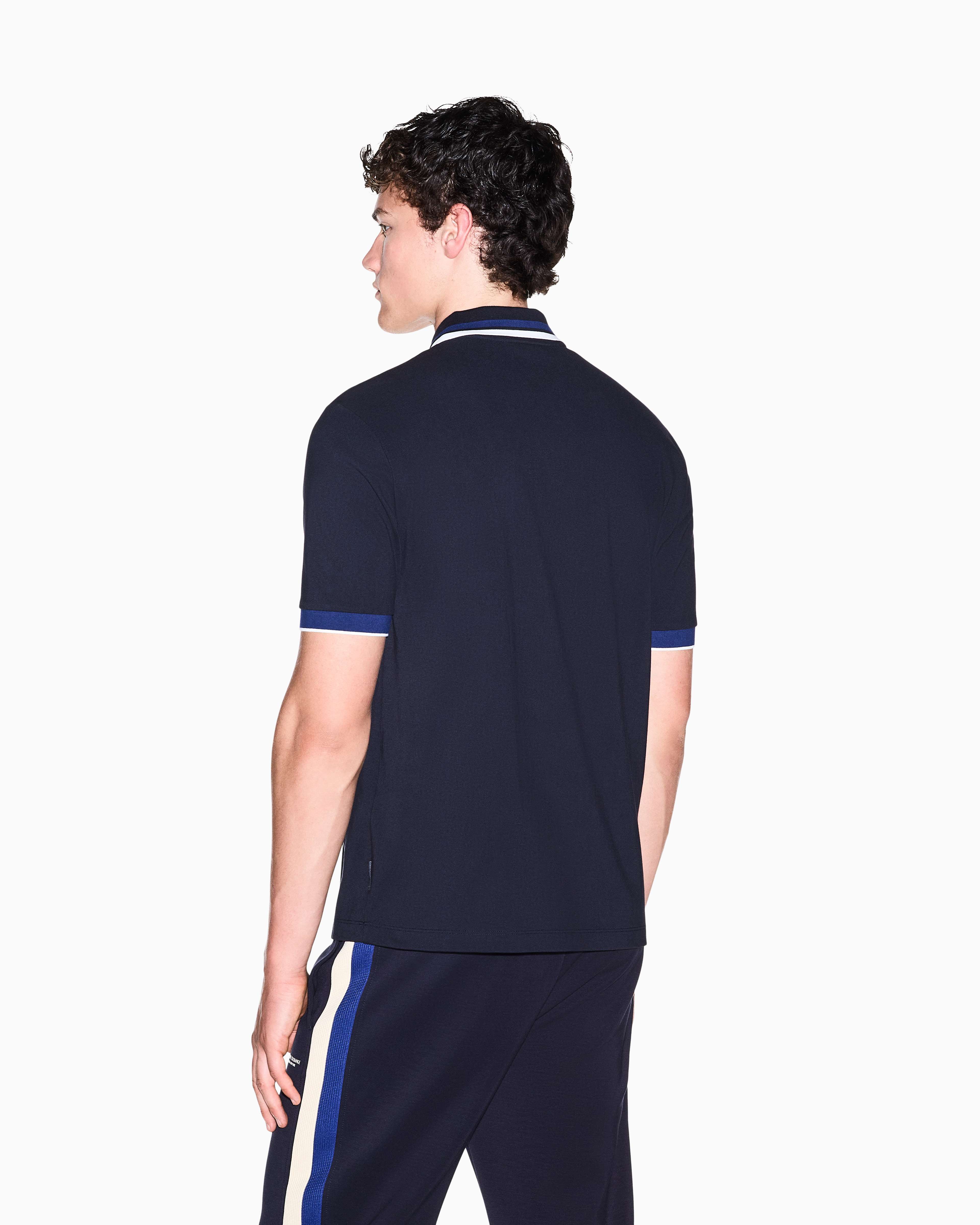 Men's Blue Armani Classics Polo Shirt