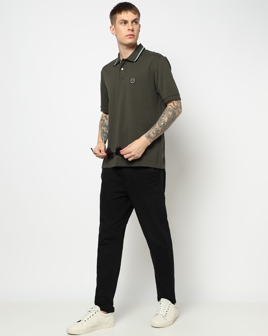 Men's Grey D01 Polo Shirt