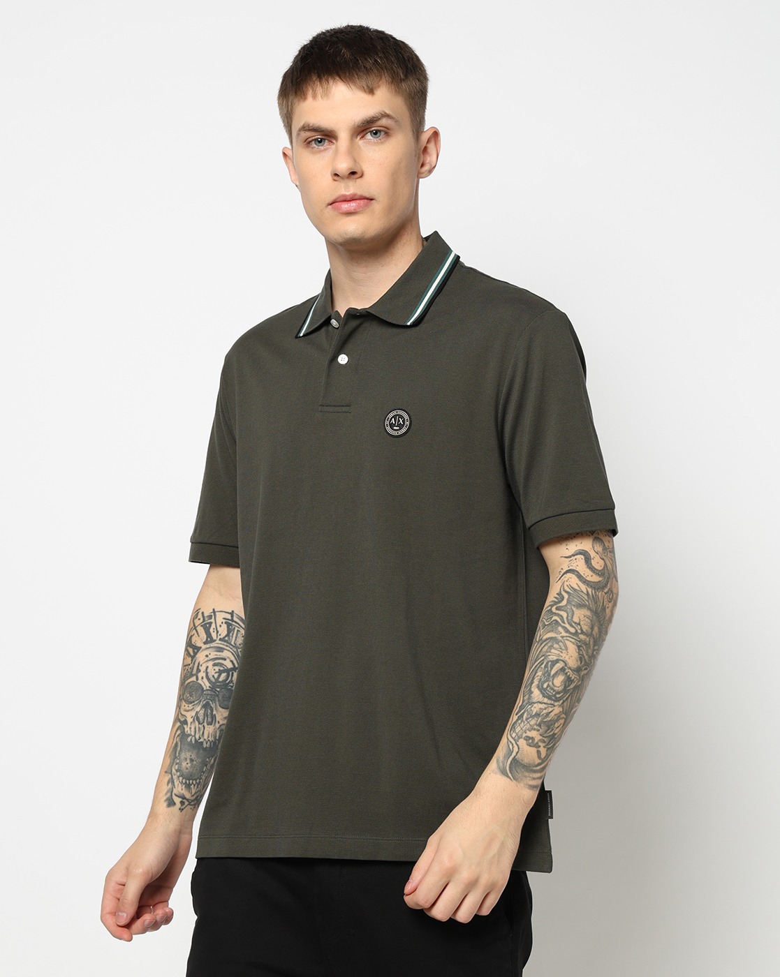 Men's Grey D01 Polo Shirt