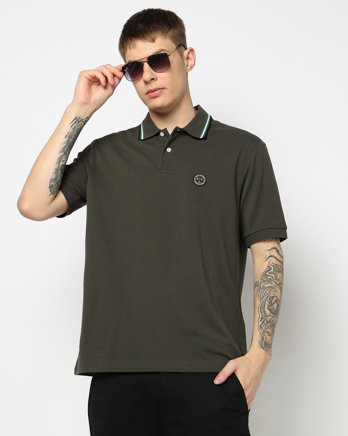 Men's Grey D01 Polo Shirt