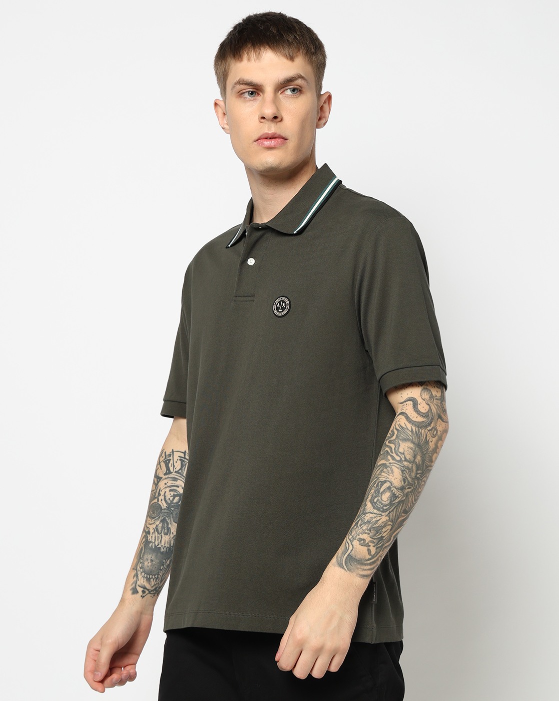 Men's Grey D01 Polo Shirt