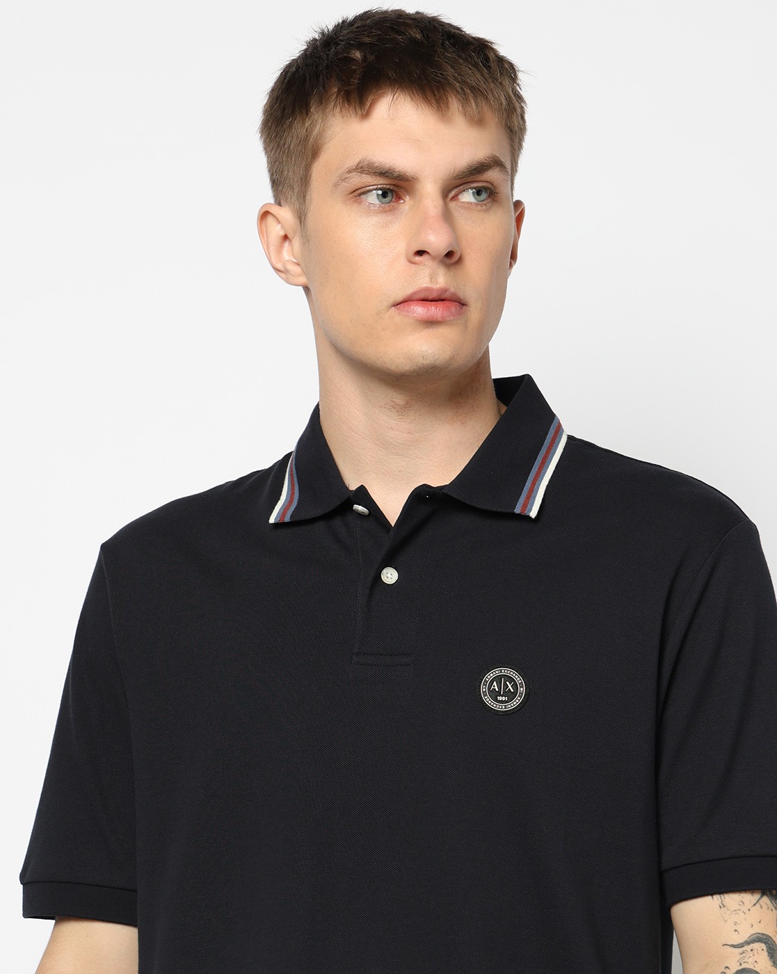 Men's Blue Armani Classics Polo Shirt