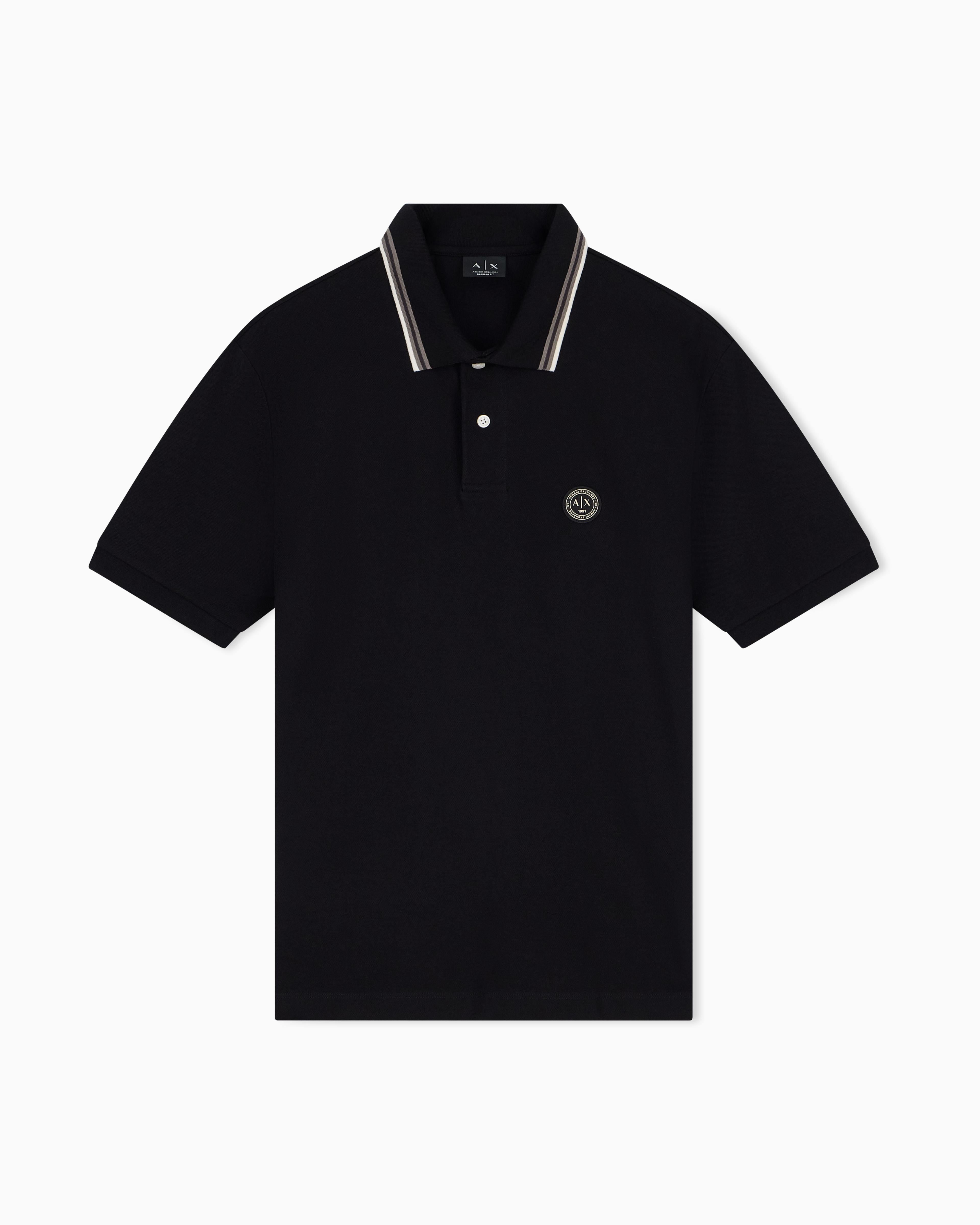 Men's Black D01 Polo Shirt