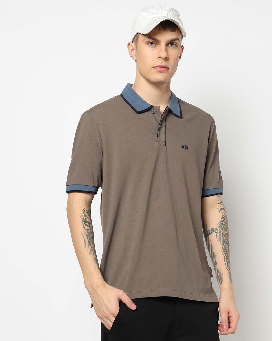 Men's Grey D01 Polo Shirt